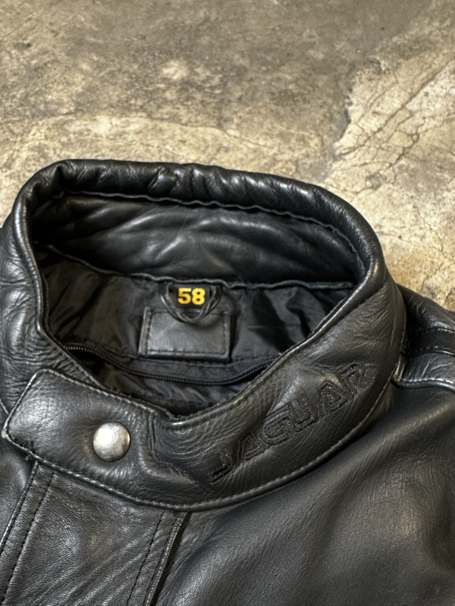 Genuine Leather Vintage Jaguar Biker Leather Moto Boxy Jacket Size US L / EU 52-54 / 3 - 5 Thumbnail