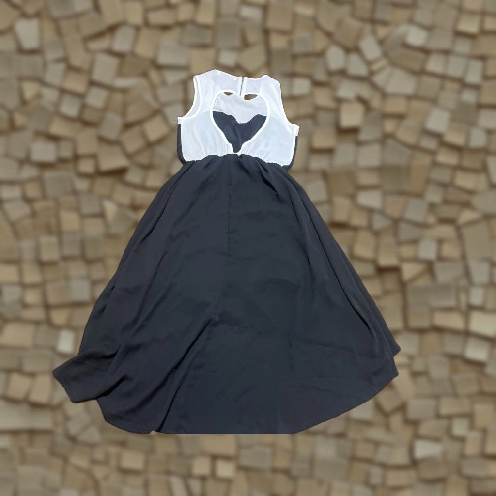 Vintage Malloy Dress Women's Small Black White Sleeveless Hi-Low Back Size S / US 4 / IT 40 - 1 Thumbnail