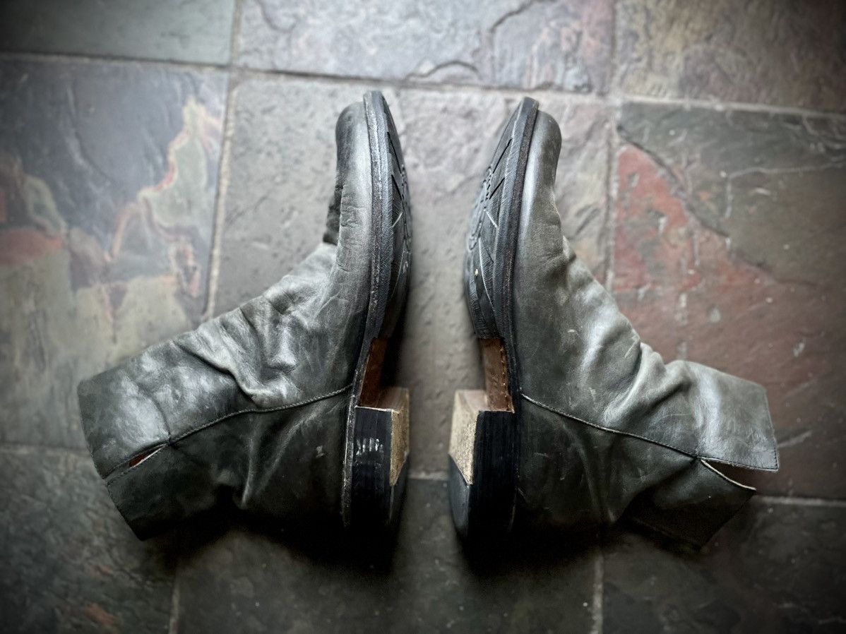 Fiorentini + Baker Fiorentini + Baker ELF Black Distressed Leather Boots Size US 10 / EU 43 - 4 Thumbnail