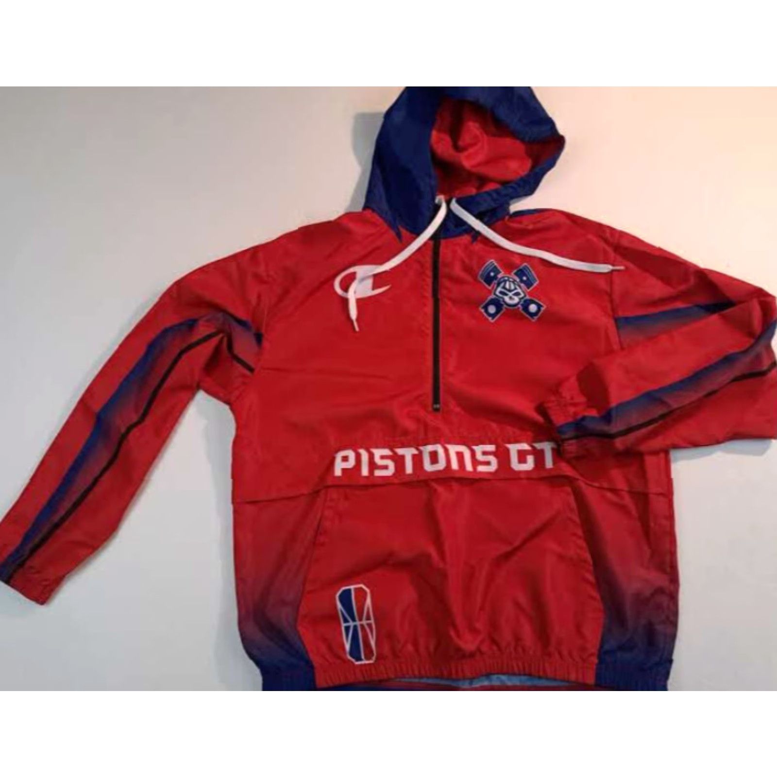 Champion VINTAGE Champion Detroit Pistons 1/4 Zip Hooded Jacket Medium Unisex Adults Size US M / EU 48-50 / 2 - 2 Thumbnail