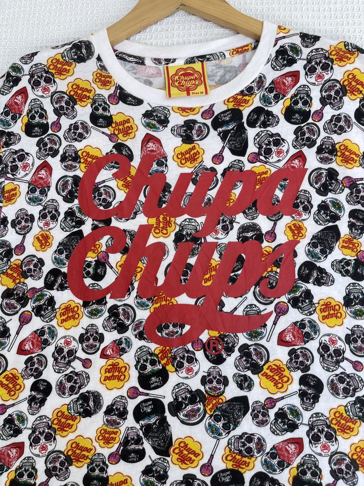 Vintage Last Drop🔥Chupa Chups Skull Lolipops Snack Promo Graphic Tee Size US M / EU 48-50 / 2 - 11 Thumbnail
