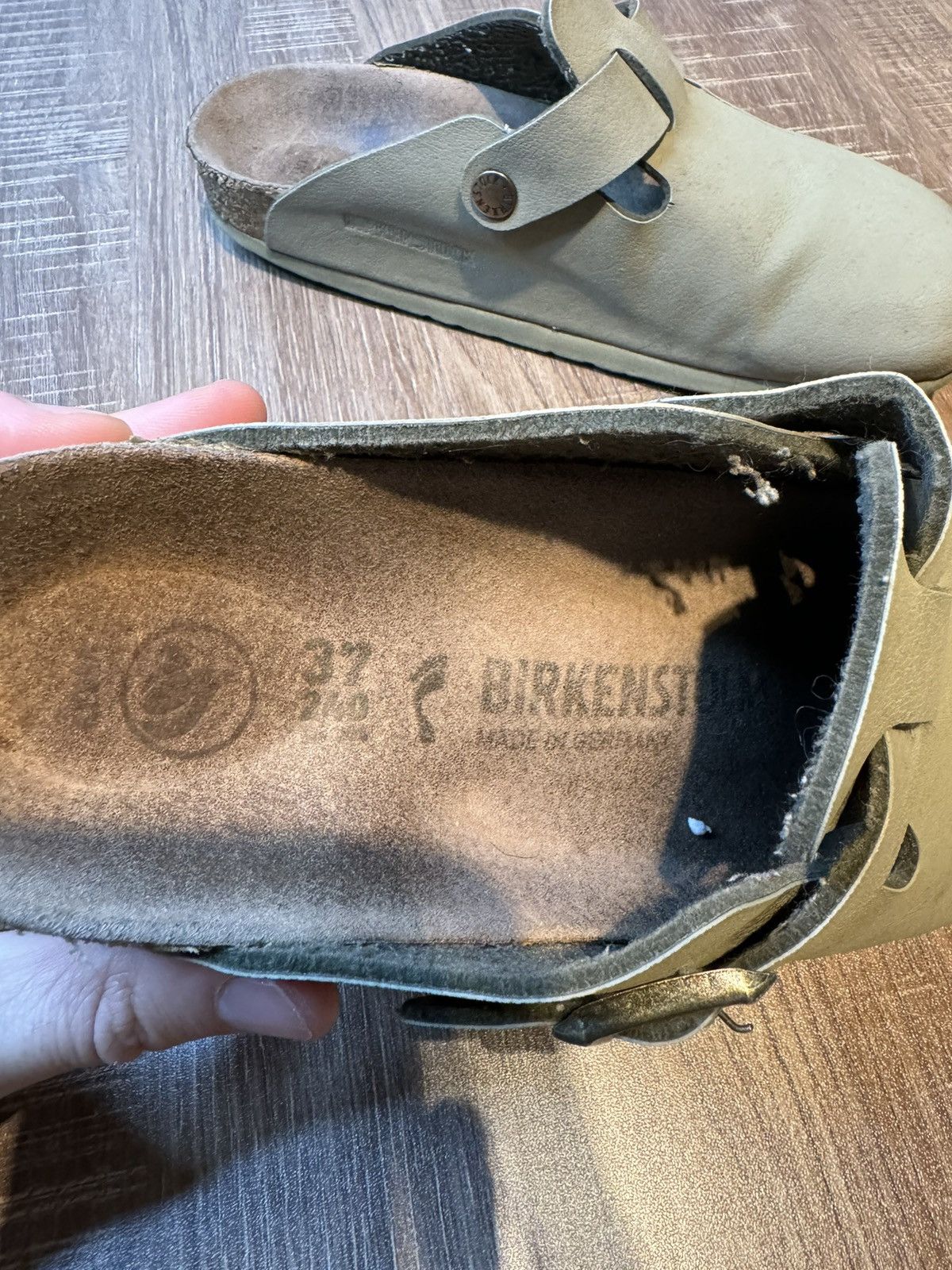 Birkenstock Birkenstock Boston Clogs Oiled Leather Women’s Size 6 Green Size US 6 / IT 36 - 8 Thumbnail