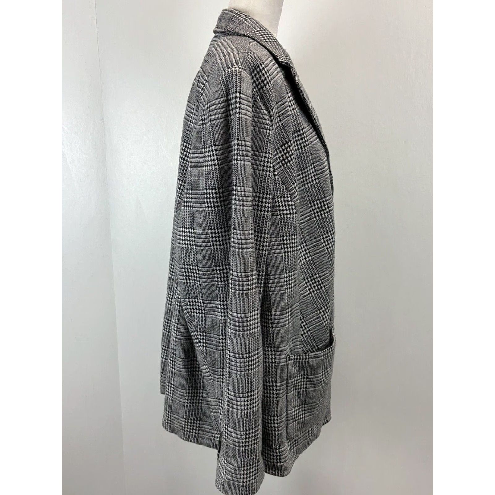 Talbots Talbots Houndstooth Blazer Jacket 22W Plus Black White Women’s Career Size 3XL / US 20-22 - 4 Thumbnail