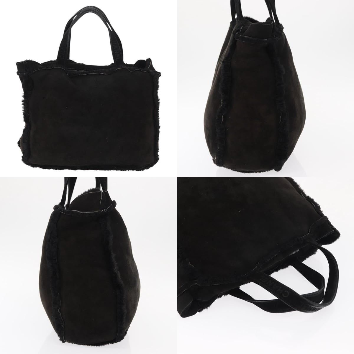 Chanel Chanel Mouton Black CC Tote Bag Size ONE SIZE - 3 Thumbnail