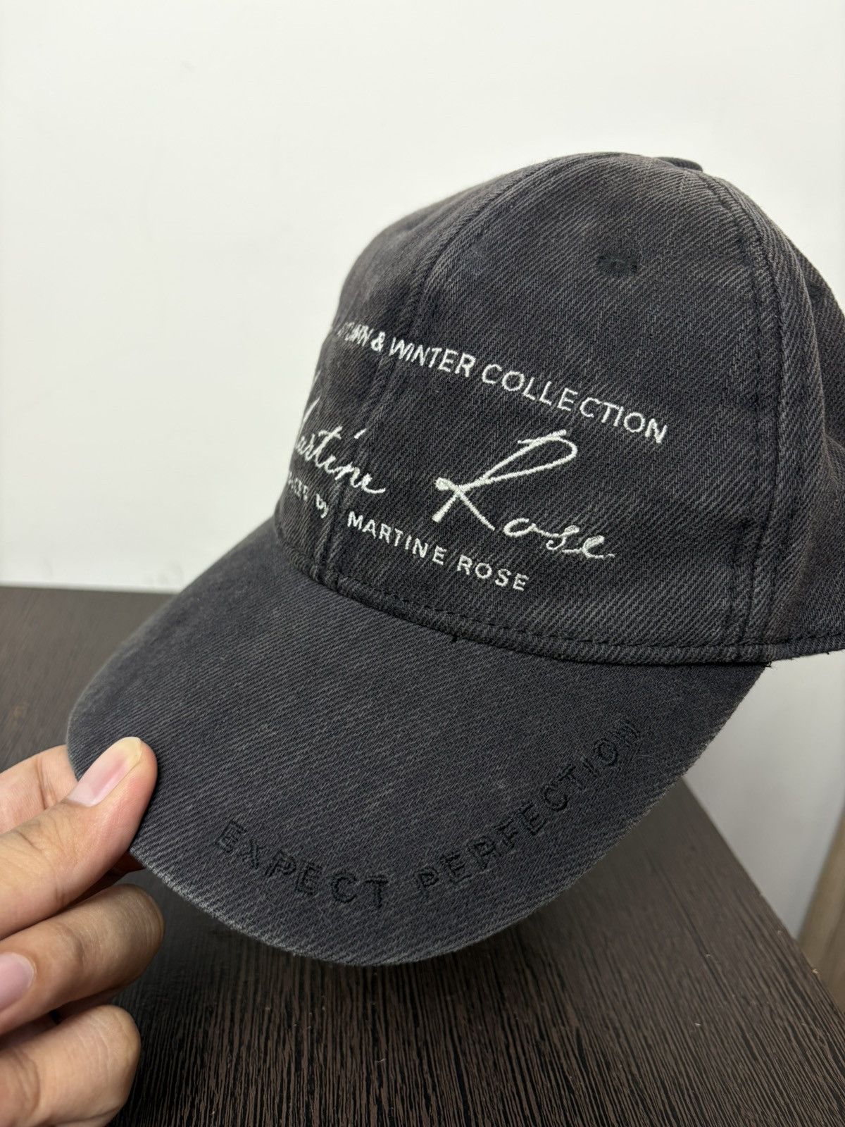 Martine Rose FREE TAX! Martine Rose Signature Washed Denim Hat Size ONE SIZE - 4 Thumbnail