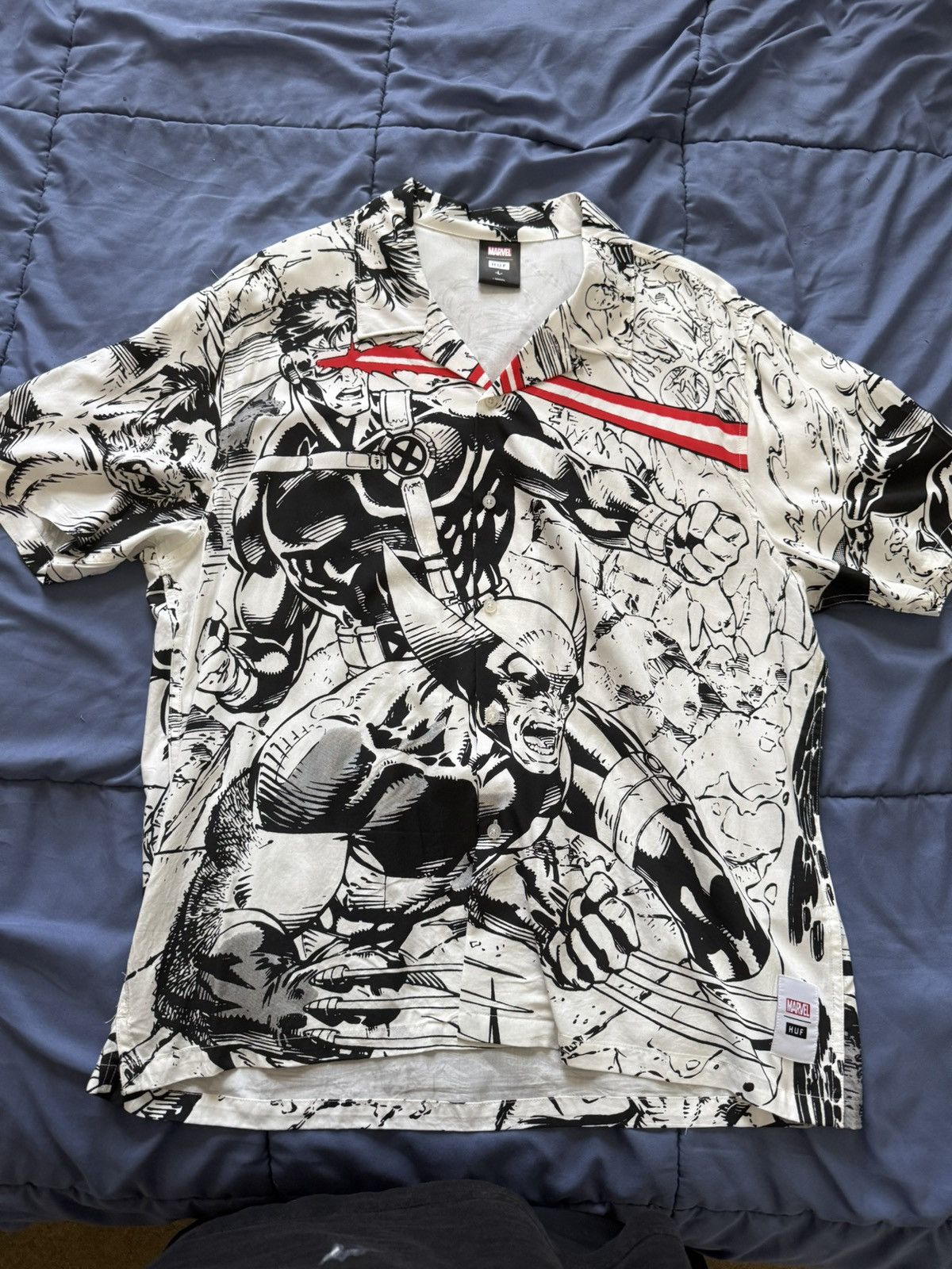 Huf HUF Marvel X-Men Resort Button-Down Shirt Size US L / EU 52-54 / 3 - 1 Thumbnail
