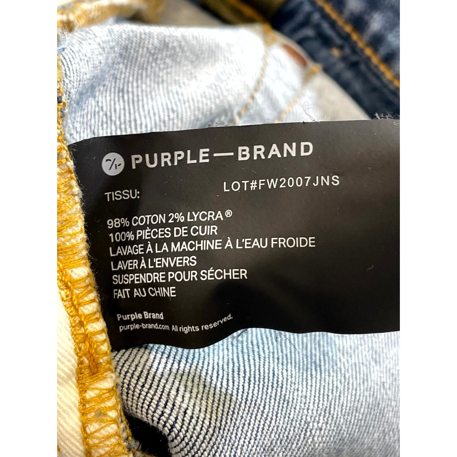 Purple Brand Purple Brand Light Wash Jeans Size US 33 - 7 Thumbnail