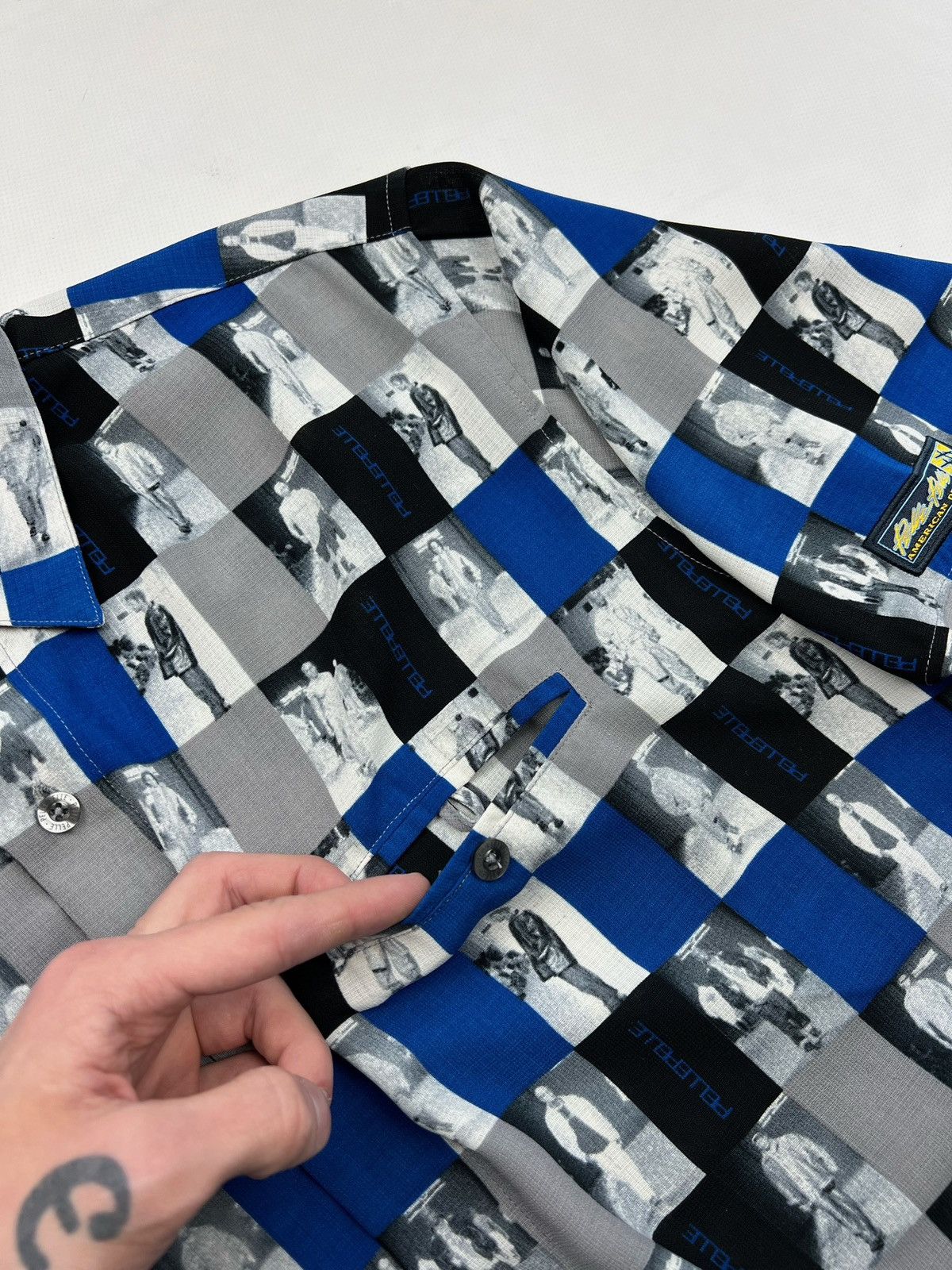 Marc Buchanan × Pelle Pelle × Vintage 90s Pelle Pelle vintage full print comic shirt button up Size US S / EU 44-46 / 1 - 10 Thumbnail