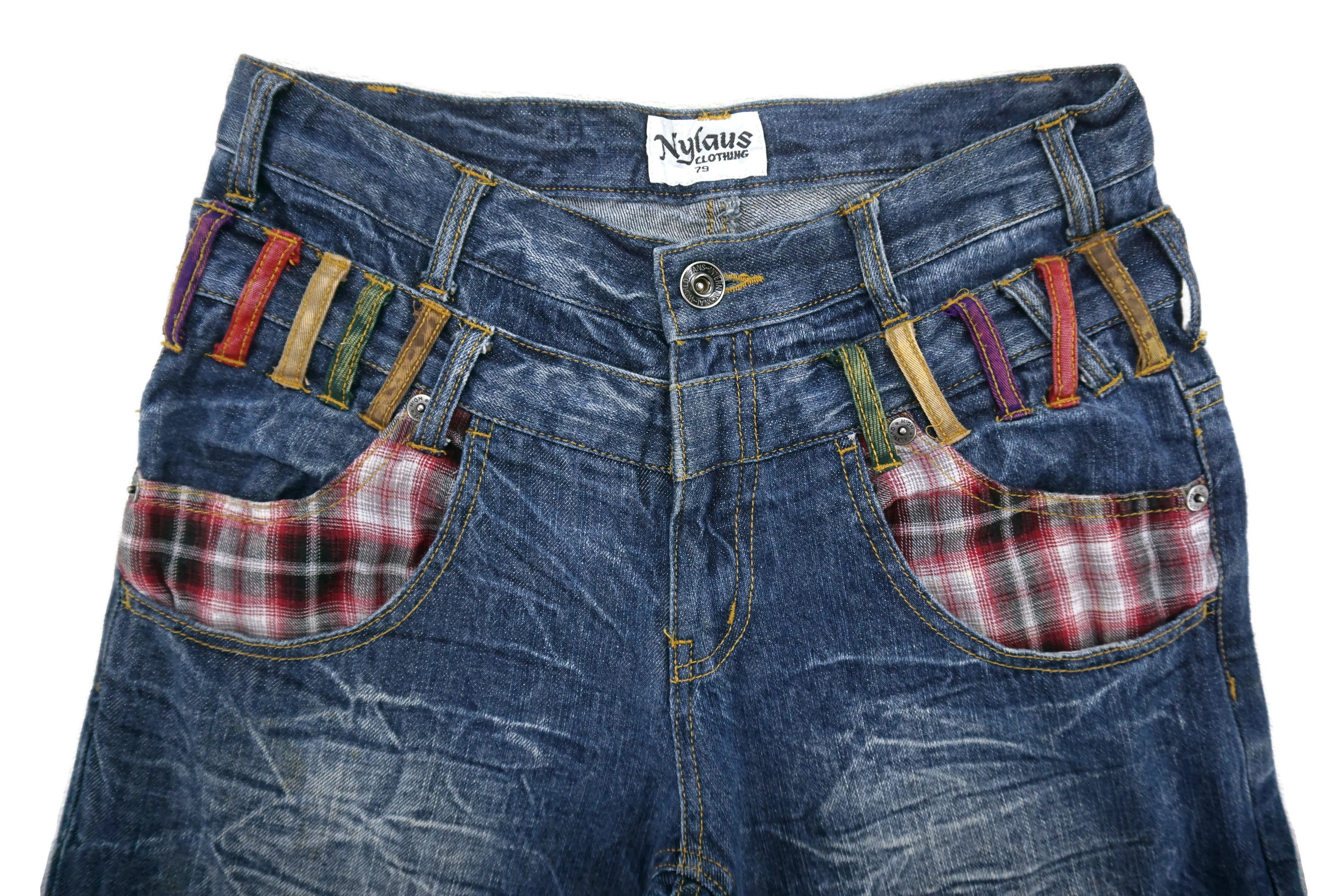 Japanese Brand Nylaus Jeans Size W31xL24.5 Double Waist Cropped Jorts Denim Size US 31 - 6 Thumbnail