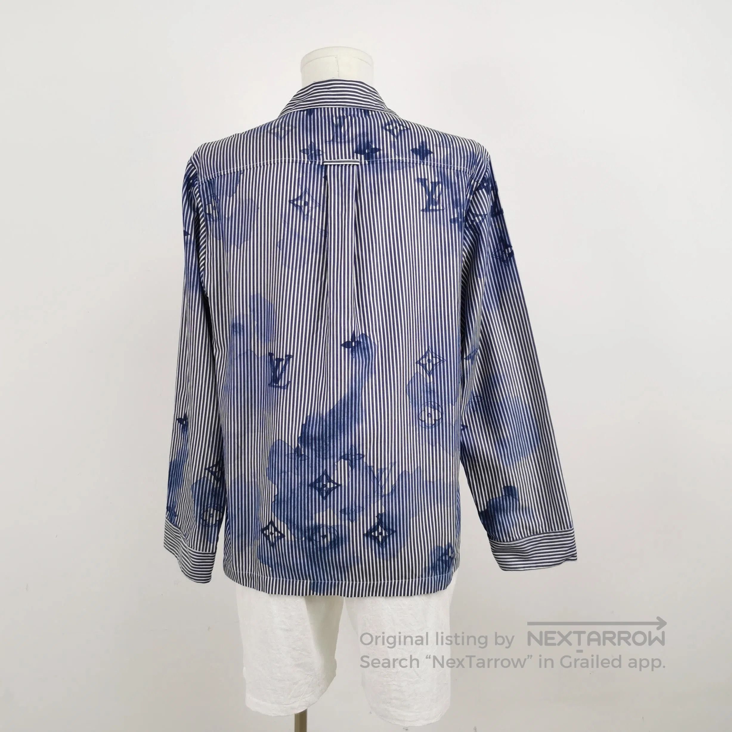 Louis Vuitton Louis Vuitton Striped Tie-Dye Monogram Collar Shirt S. Size US S / EU 44-46 / 1 - 1 Thumbnail
