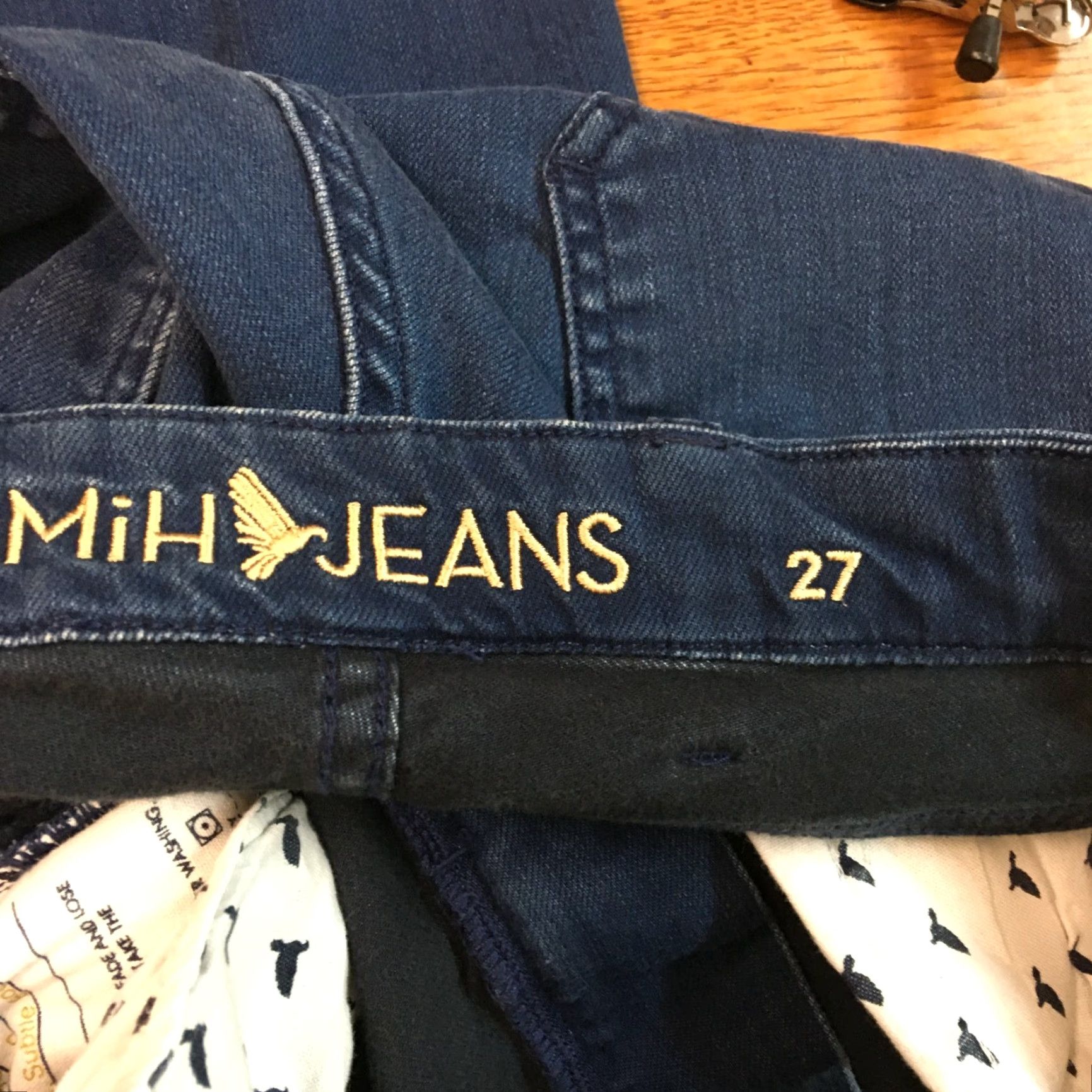 Vintage MiH Jeans Womens The London Mid Rise Subtle Bootcut Blue Denim Jeans Size 27 Size 30" / US 8 / IT 44 - 4 Thumbnail
