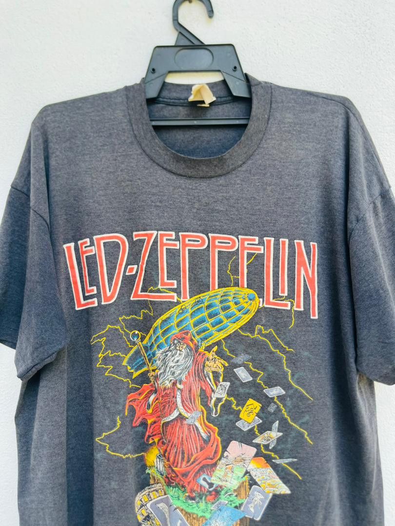 Band Tees Vintage 80s Led Zeppelin You Never See This Shirt Size US XL / EU 56 / 4 - 3 Thumbnail