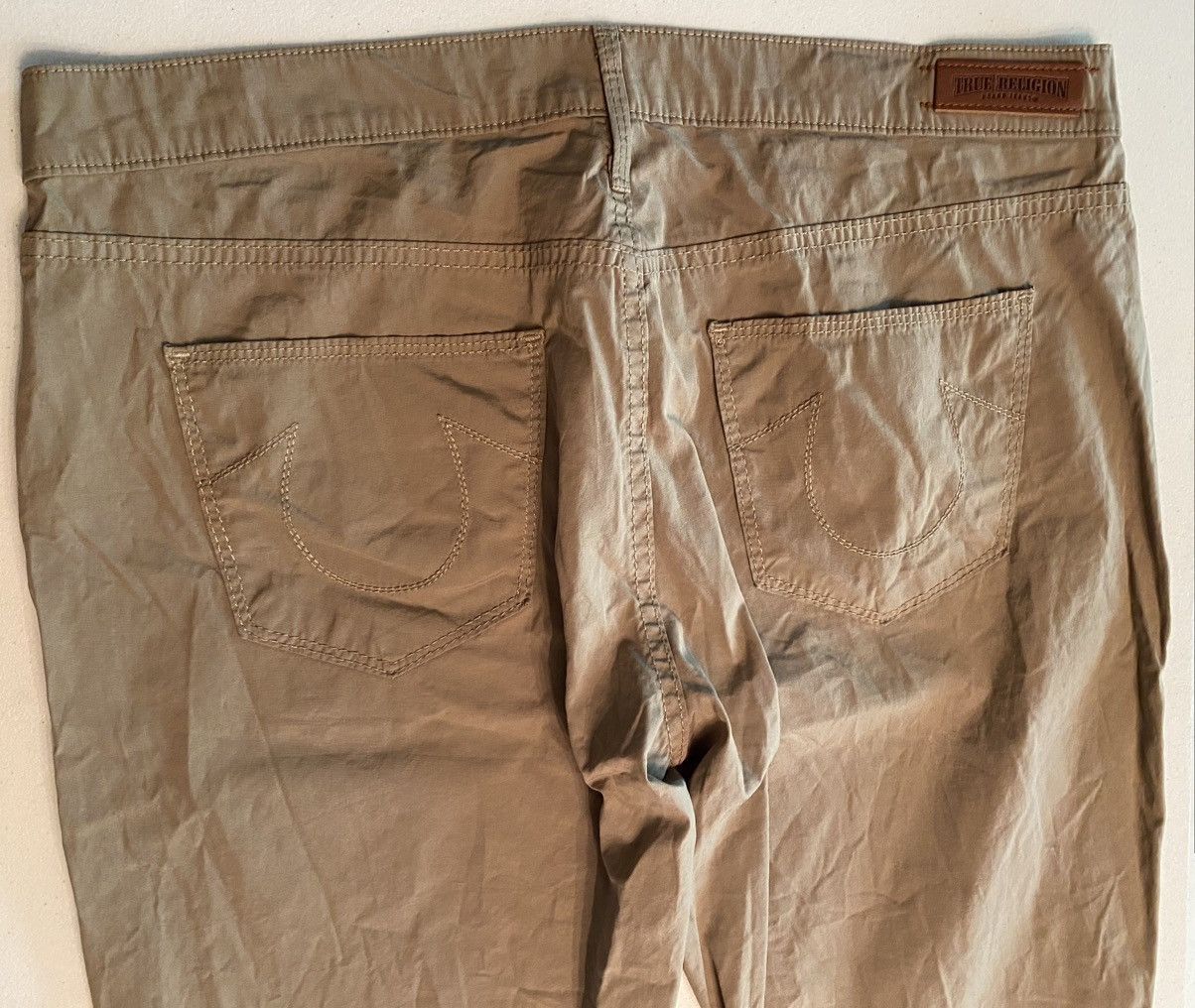 True Religion True Religion 🇺🇸 Brianna Boyfriend Coriander Overdye Poplin Size 31" - 14 Thumbnail