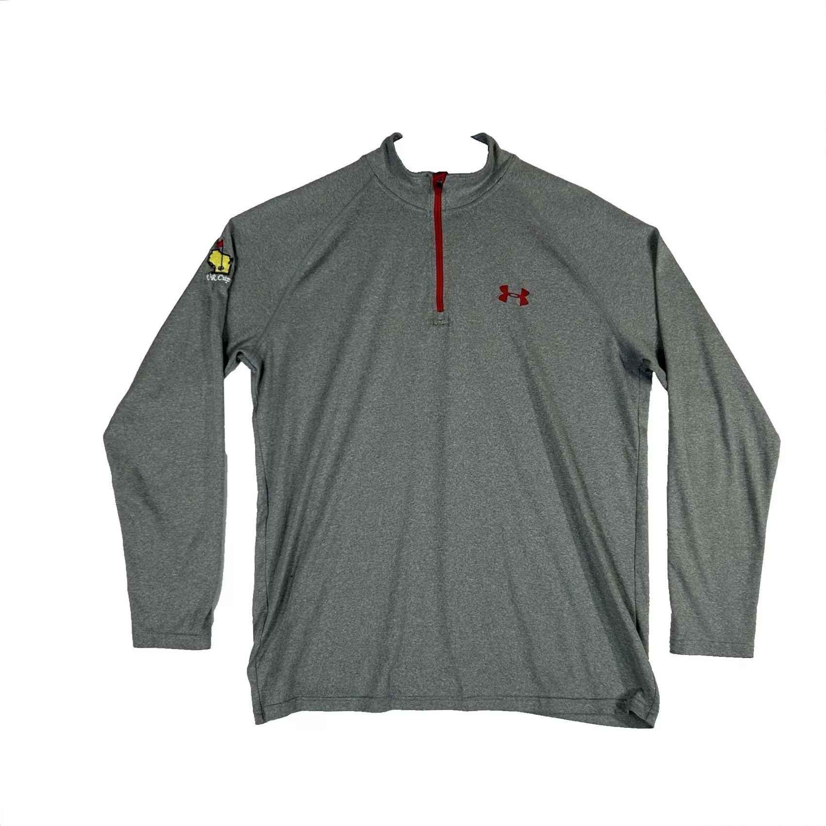 Under Armour Under Armour HeatGear Pullover 1/4 Zip Shirt Men's M Gray Size US M / EU 48-50 / 2 - 2 Thumbnail