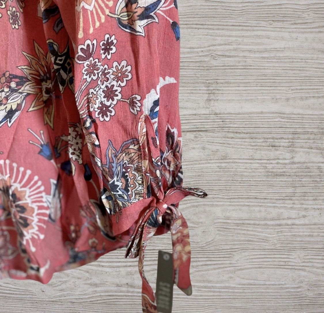 Other SPENSE OFF SHOULDER FLORAL TIE SLEEVE BLOUSE TOP Size L / US 10 / IT 46 - 9 Thumbnail