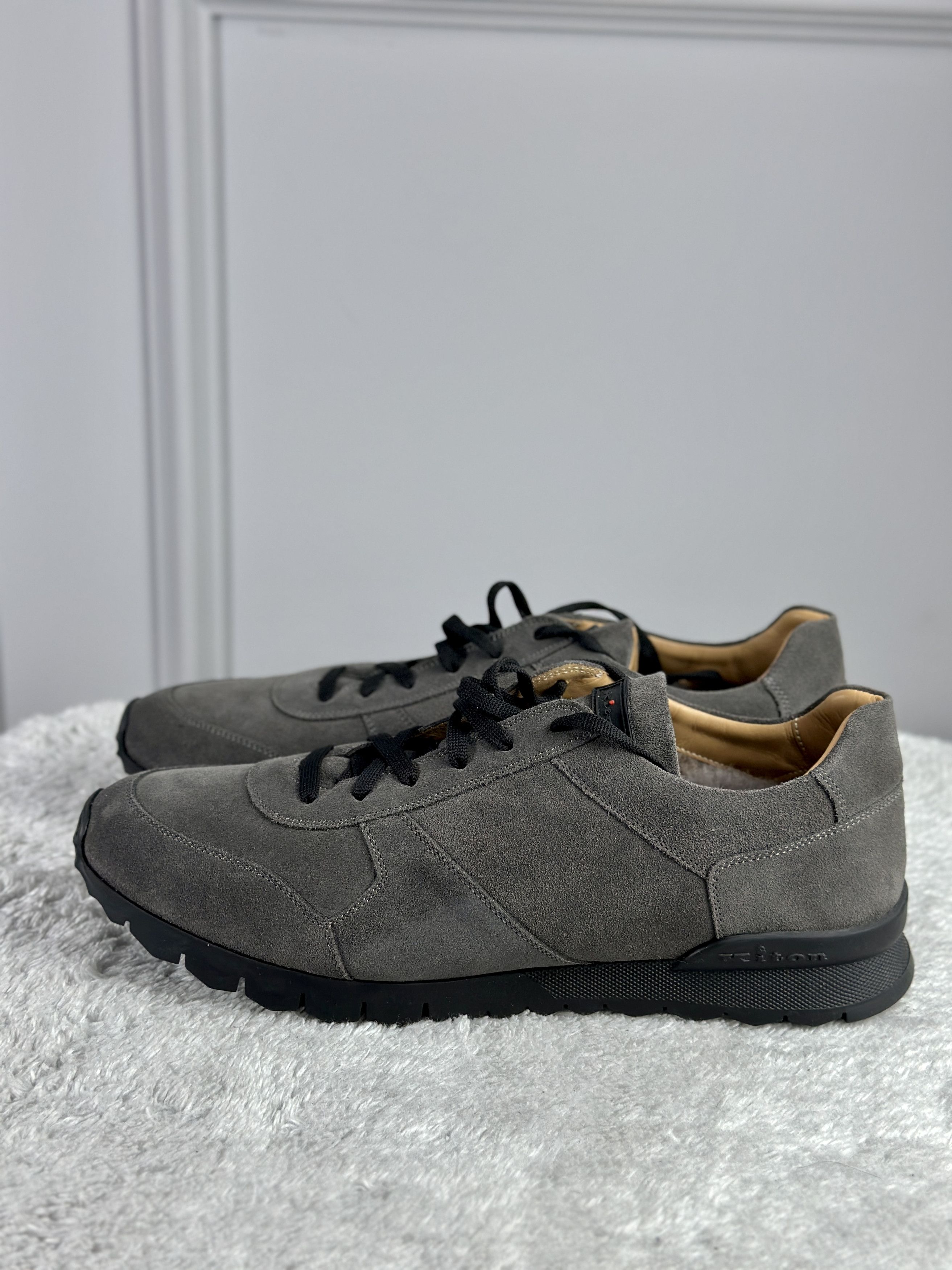 Kiton Men's sneakers with fur Kiton Size US 12 / EU 45 - 8 Thumbnail