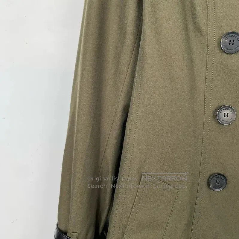 Burberry Burberry Women's S Size Dark Green Trench Coat. Size S / US 4 / IT 40 - 4 Thumbnail