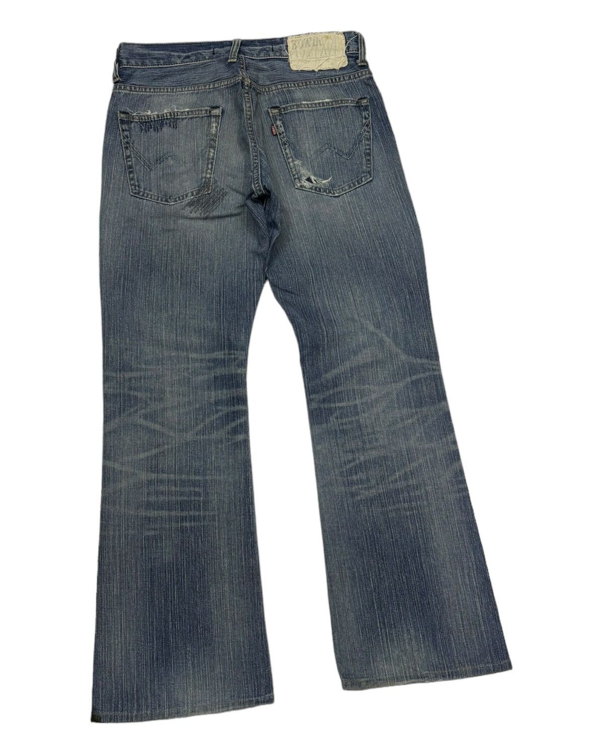 If Six Was Nine VINTAGE EDWIN XU FLARE JEANS EXCLUSIVE MODEL DENIM JEANS Size 29" - 4 Thumbnail