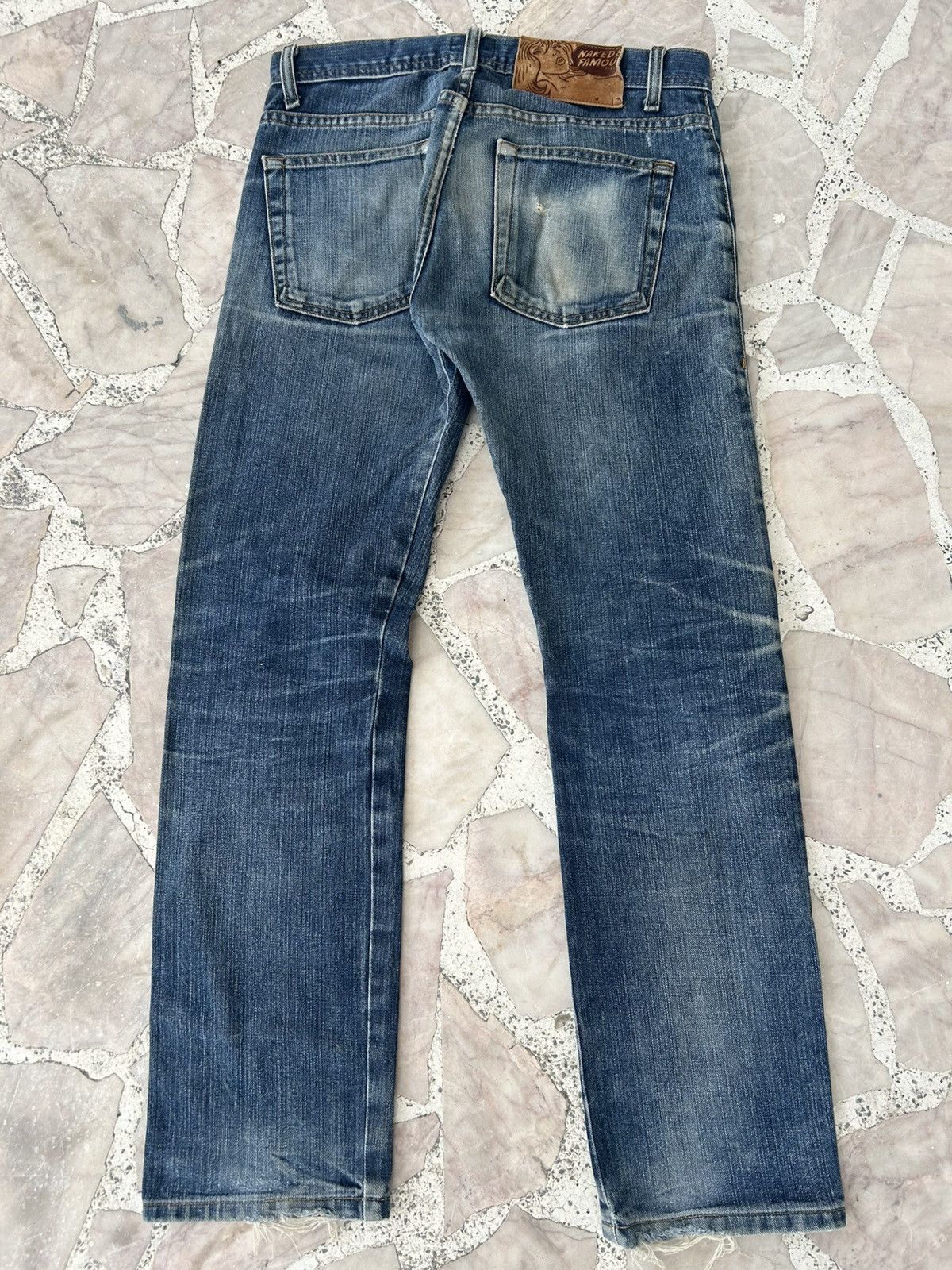 Naked & Famous Vintage Selvedge Ripped Denim Japan Size US 29 - 3 Thumbnail