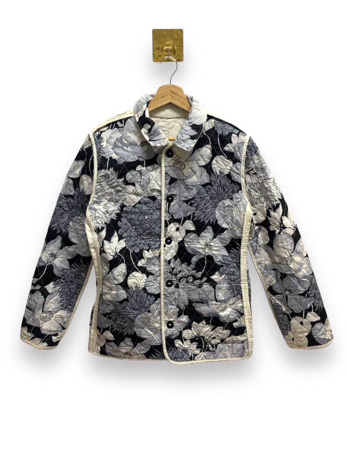 Burberry × Vintage Vintage 🔥BURBERRY🔥 Reversible Jacket Women Button Size S / US 4 / IT 40 - 1 Thumbnail