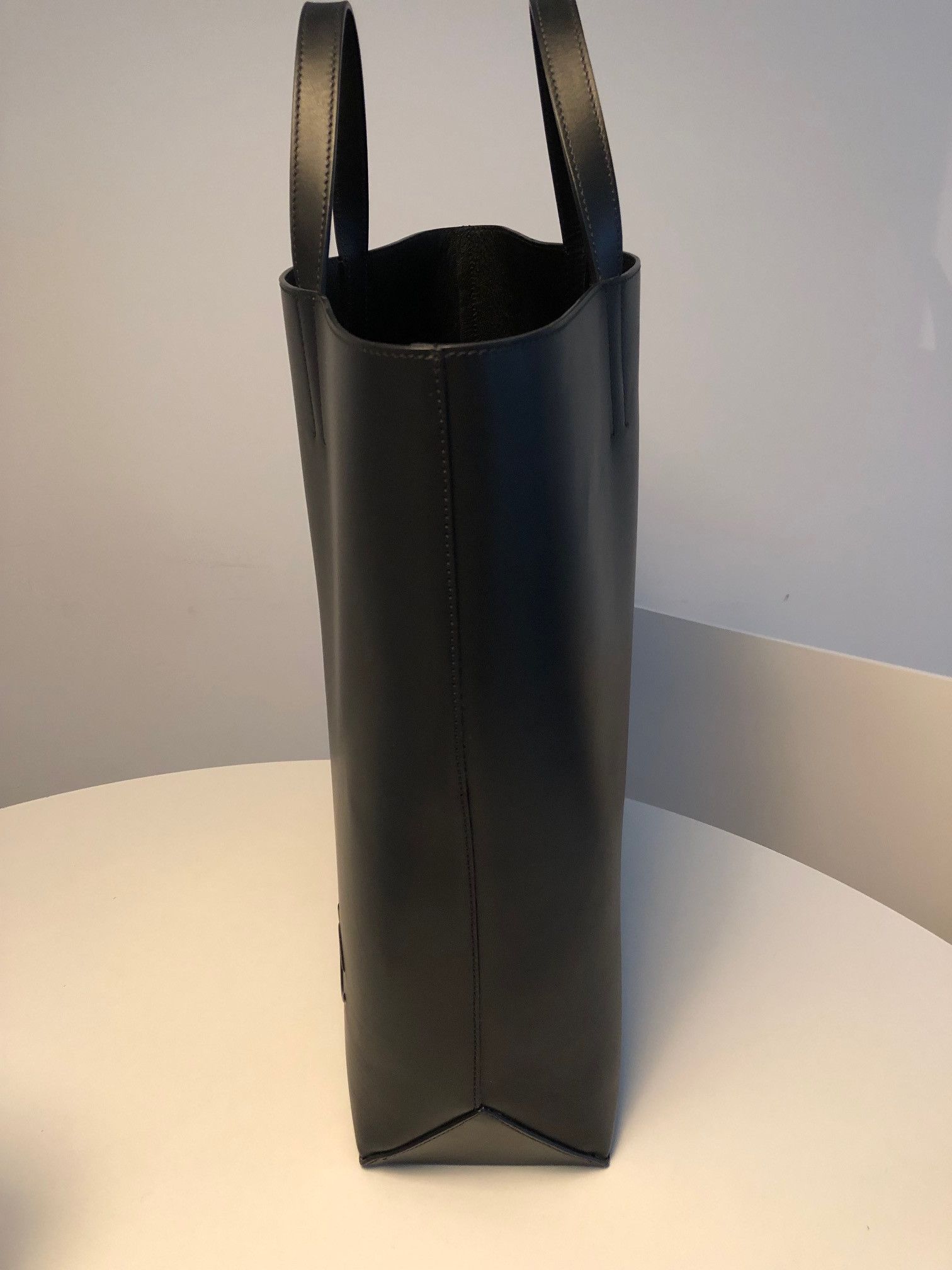 Calvin Klein CK Raf Simons city black leather tote bag shopper unisex Size ONE SIZE - 2 Thumbnail