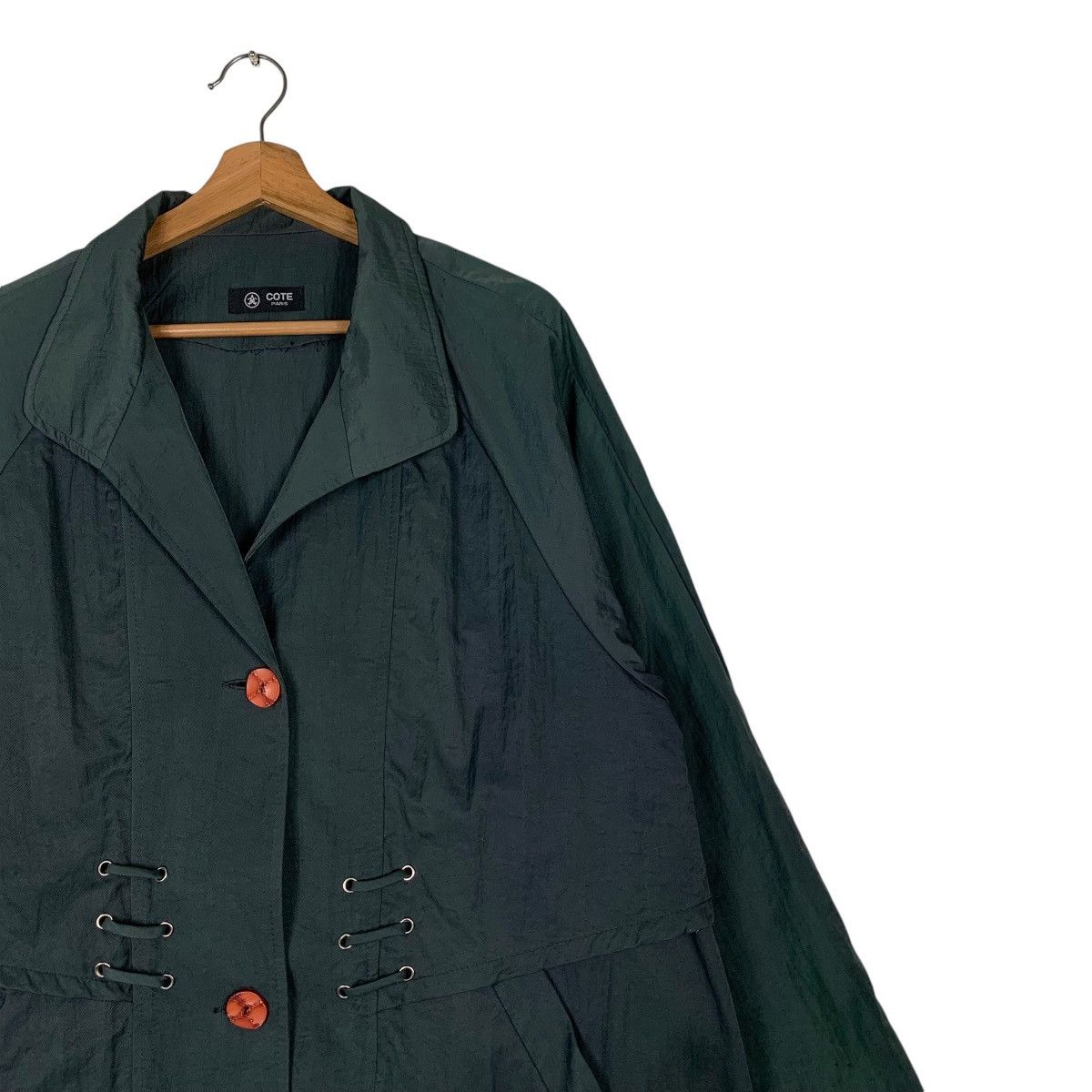 Japanese Brand COTE PARIS Long Coat Avant Garde #1302-C59 Size M / US 6-8 / IT 42-44 - 6 Thumbnail
