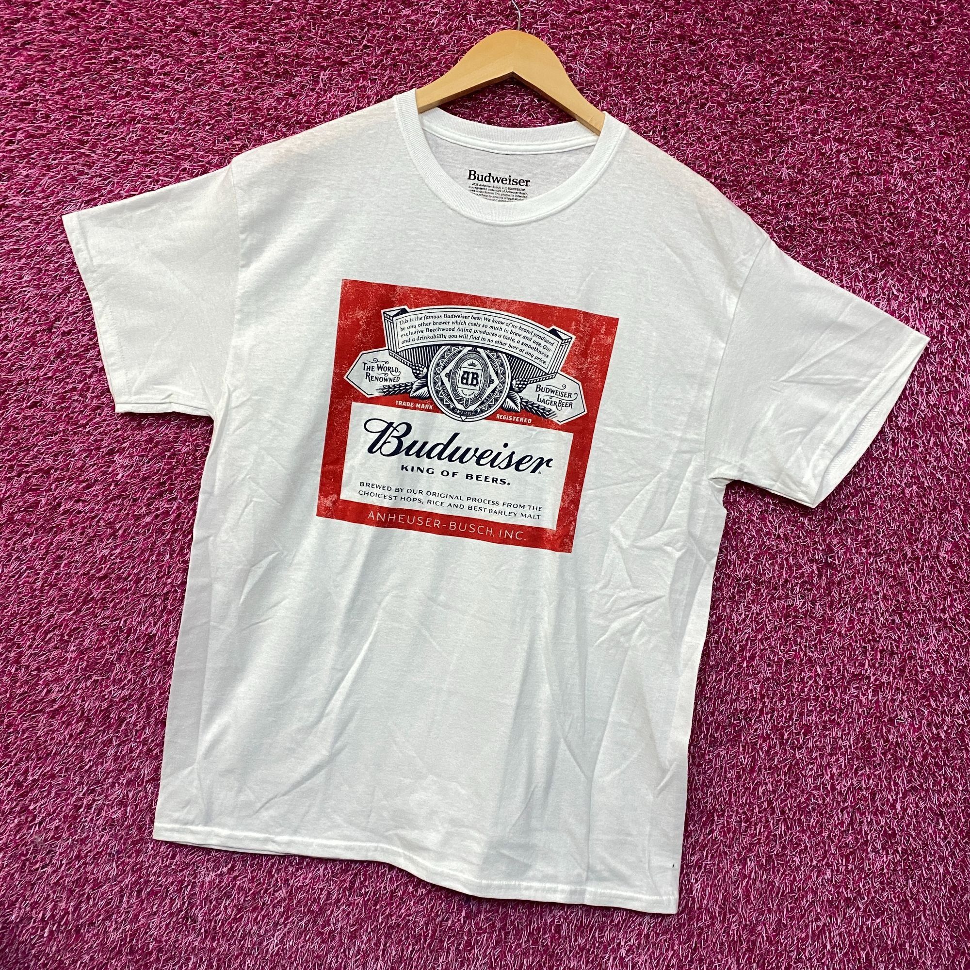 Budweiser World Renowned Budweiser King Of Beers T-Shirt Large Size US L / EU 52-54 / 3 - 3 Thumbnail