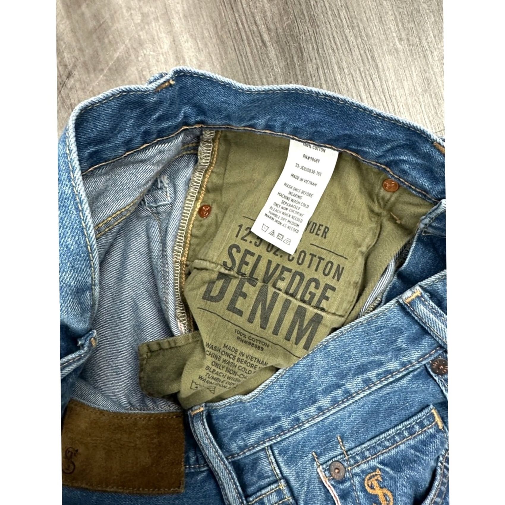 Todd Snyder Todd Snyder Slim Fit Selvedge Denim Jeans Men 28 Regular Blue 32in Inch 28x32 NWOT Selvedge Straight Slim Fit Denim Jeans Mens Size US 28 / EU 44 - 7 Thumbnail