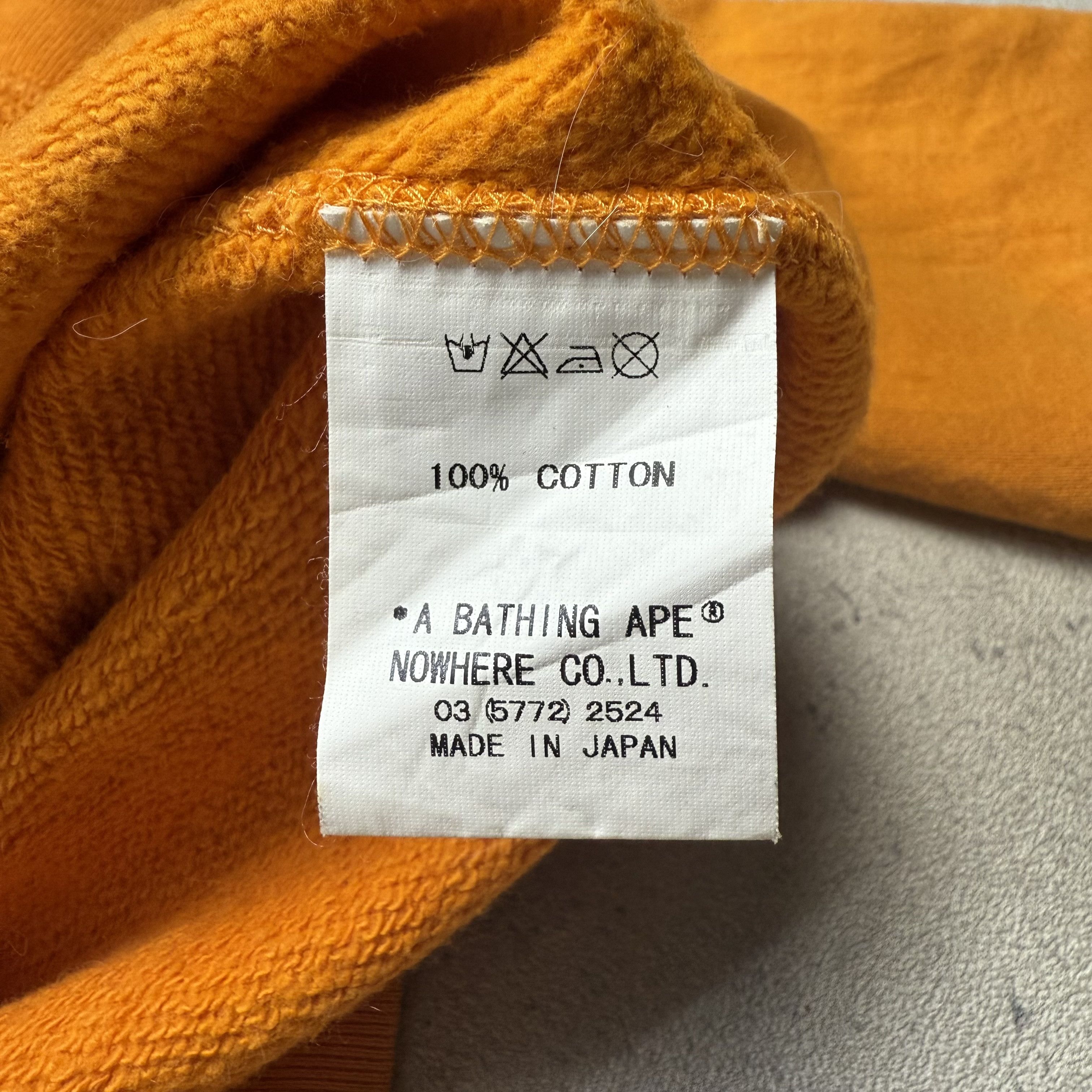 Bape Bape Orange Tiger Shark Hoodie Orange Size US S / EU 44-46 / 1 - 13 Thumbnail