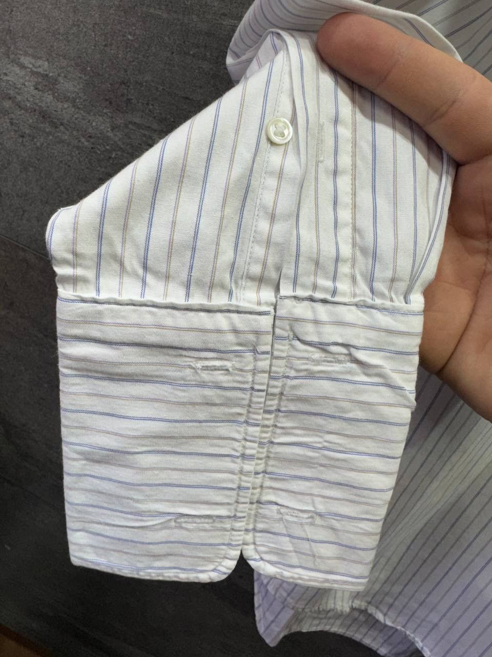 Christian Dior Monsieur Christian Dior Monsieur Vintage Striped Button Up Shirt Size US L / EU 52-54 / 3 - 10 Thumbnail