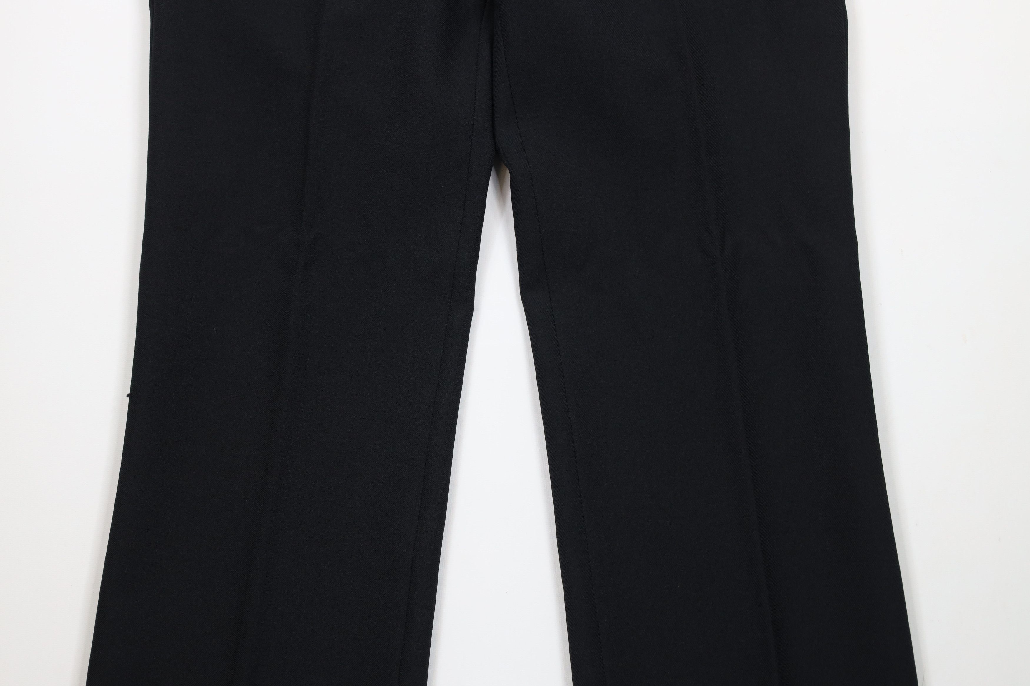 Vintage Vintage 70s Streetwear Flared Wide Leg Chino Pants Black USA Size US 32 / EU 48 - 3 Thumbnail
