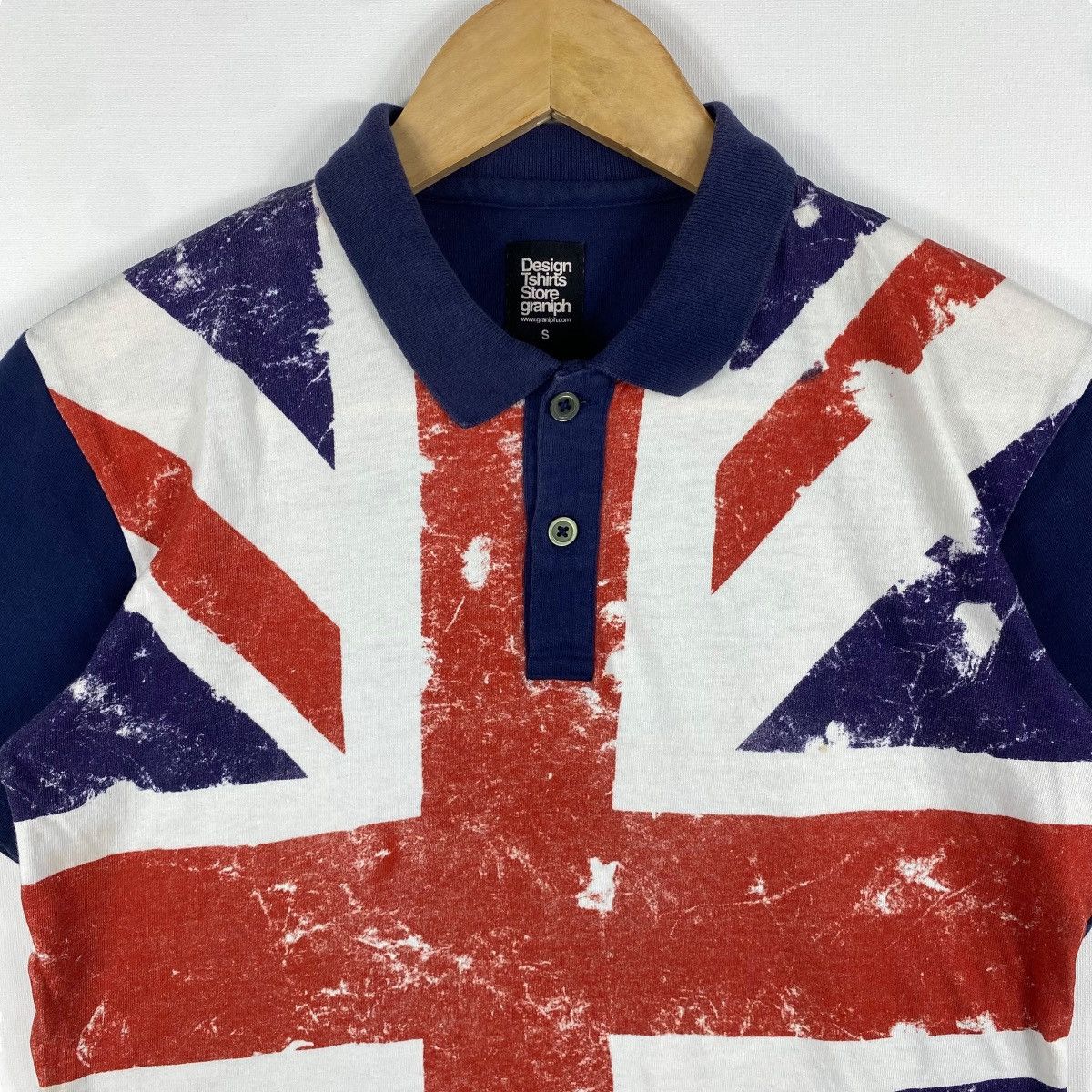 Japanese Brand Japanese Brand GRANIPH Great Britain Design Polo Shirt Small Size US S / EU 44-46 / 1 - 2 Thumbnail