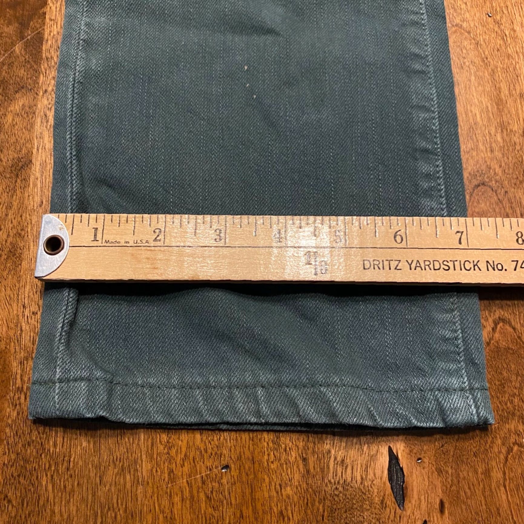 Tommy Hilfiger Tommy Hilfiger Jeans Mens 28x29 Straight Leg Green Denim Outdoor Regular Distressed No Size US 28 / EU 44 - 7 Thumbnail