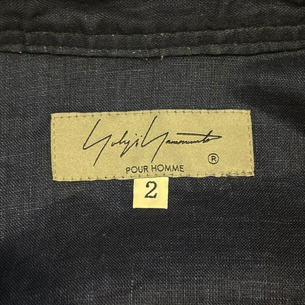 Yohji Yamamoto Yohji Yamamoto pour homme/23ss INDIGO COLLAR FRONT shirt Size US M / EU 48-50 / 2 - 5 Thumbnail