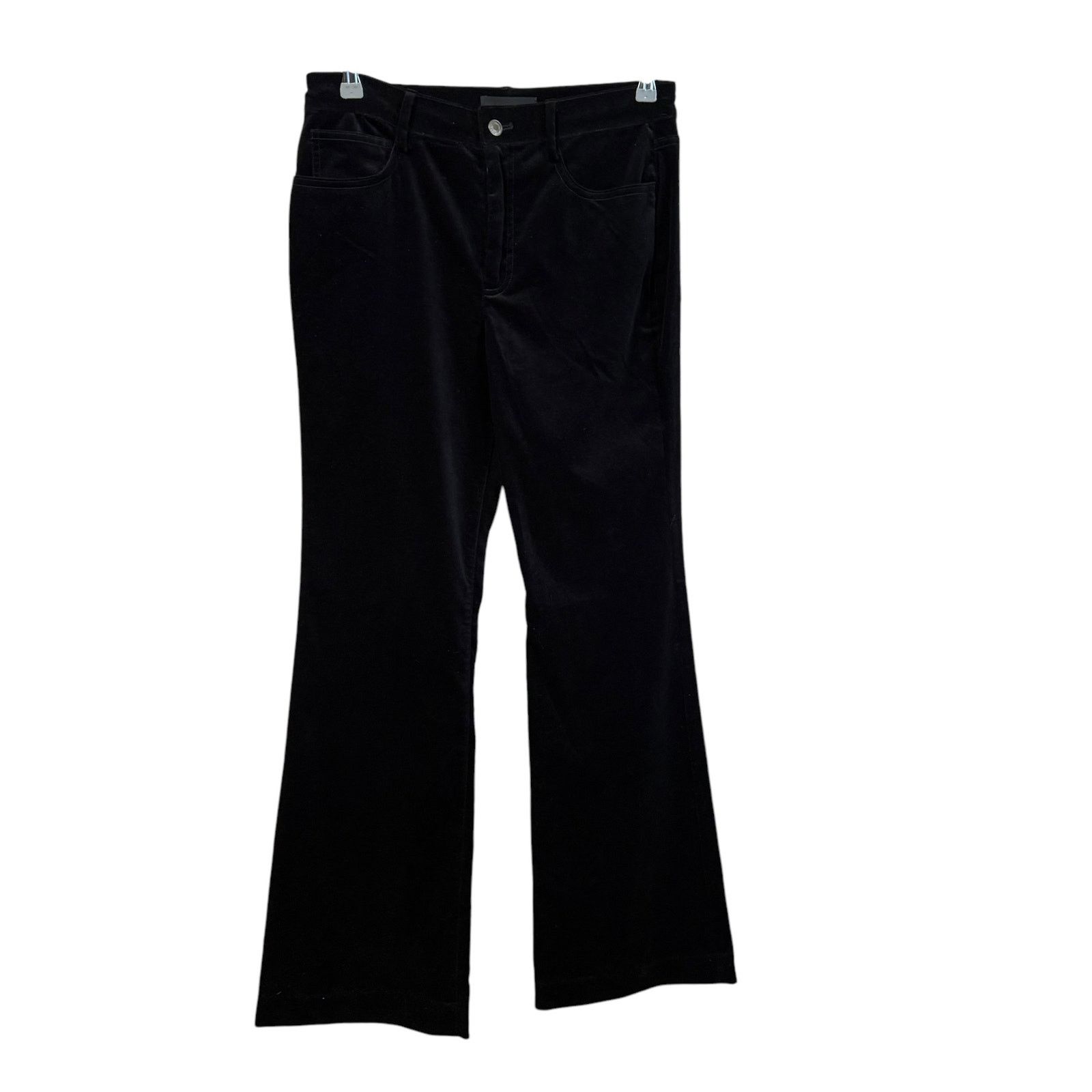 Nili Lotan Nili Lotan Velvet Jeans Black High Rise Straight Leg Size 6 Size 28" / US 6 / IT 42 - 6 Thumbnail