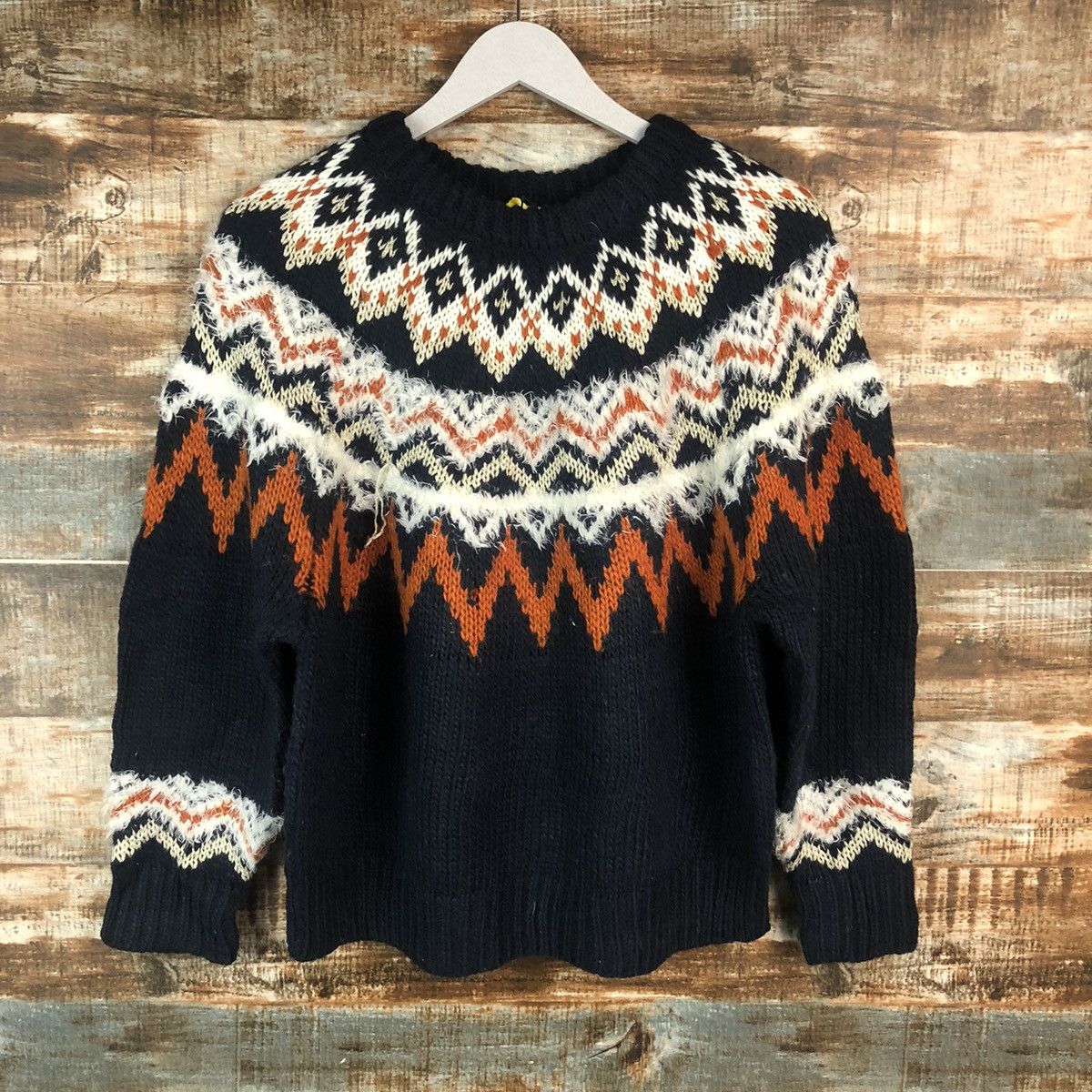 Homespun Knitwear Lepsim Dark Blue navajo Knitwear #A2013 Size US S / EU 44-46 / 1 - 3 Thumbnail