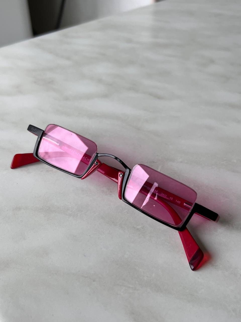 Other Eschenbach steampunk cyberpunk pink lenses sunglasses 2000's Size ONE SIZE - 8 Thumbnail