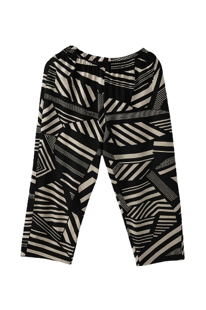 Vintage sleep pants black white Size 24" / US 00 / IT 34 - 1 Thumbnail
