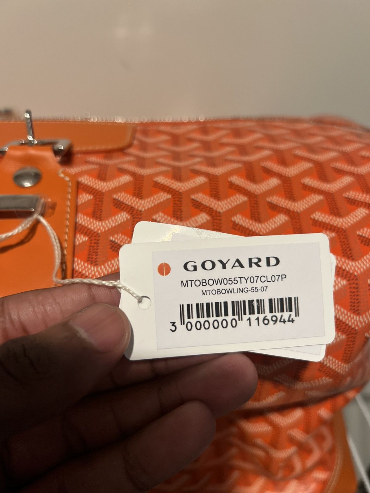 Goyard Goyard Bowling 55 MTO*ORANGE Size ONE SIZE - 11 Thumbnail