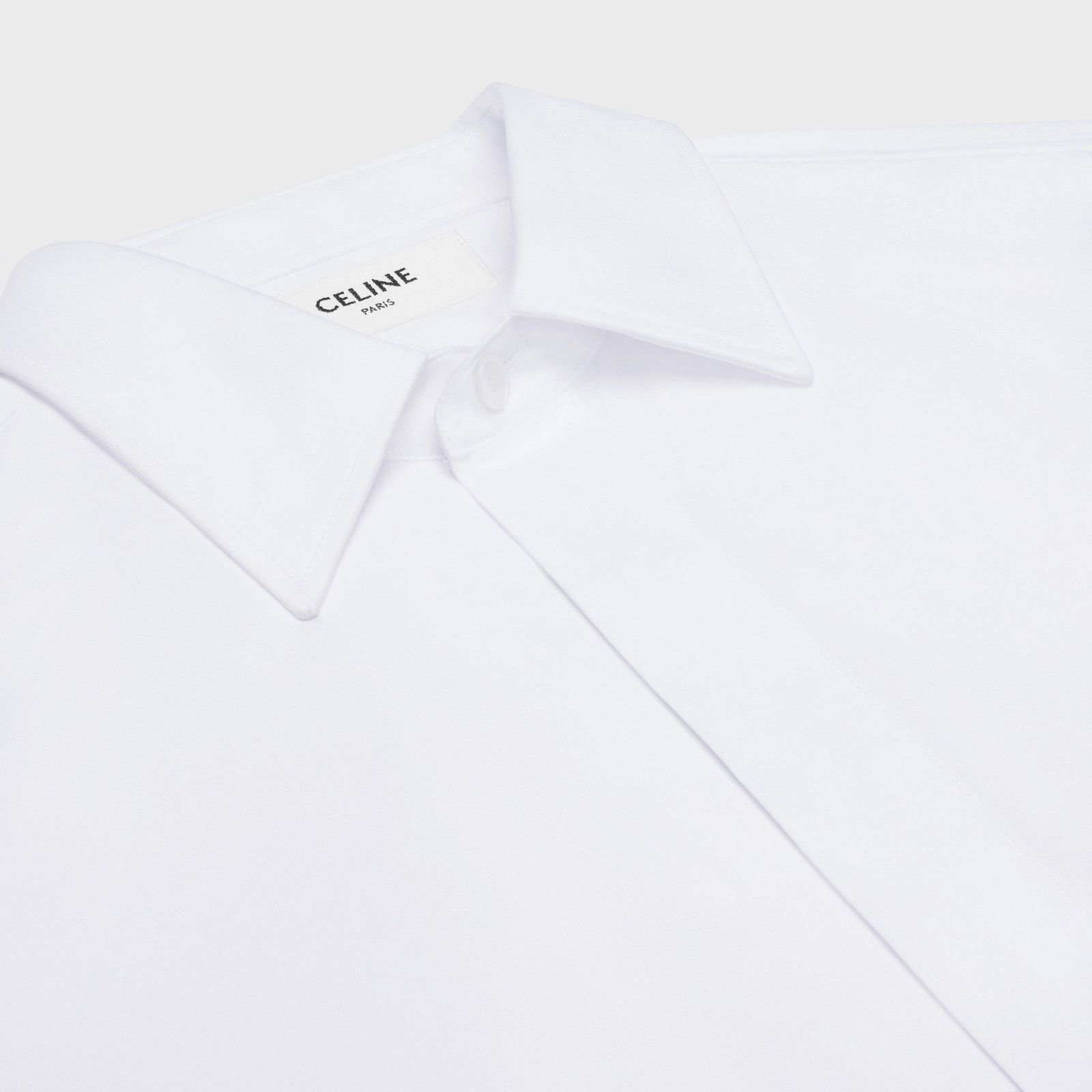 Celine o1bcso1str0824 Loose Shirt in White Size US XS / EU 42 / 0 - 3 Thumbnail