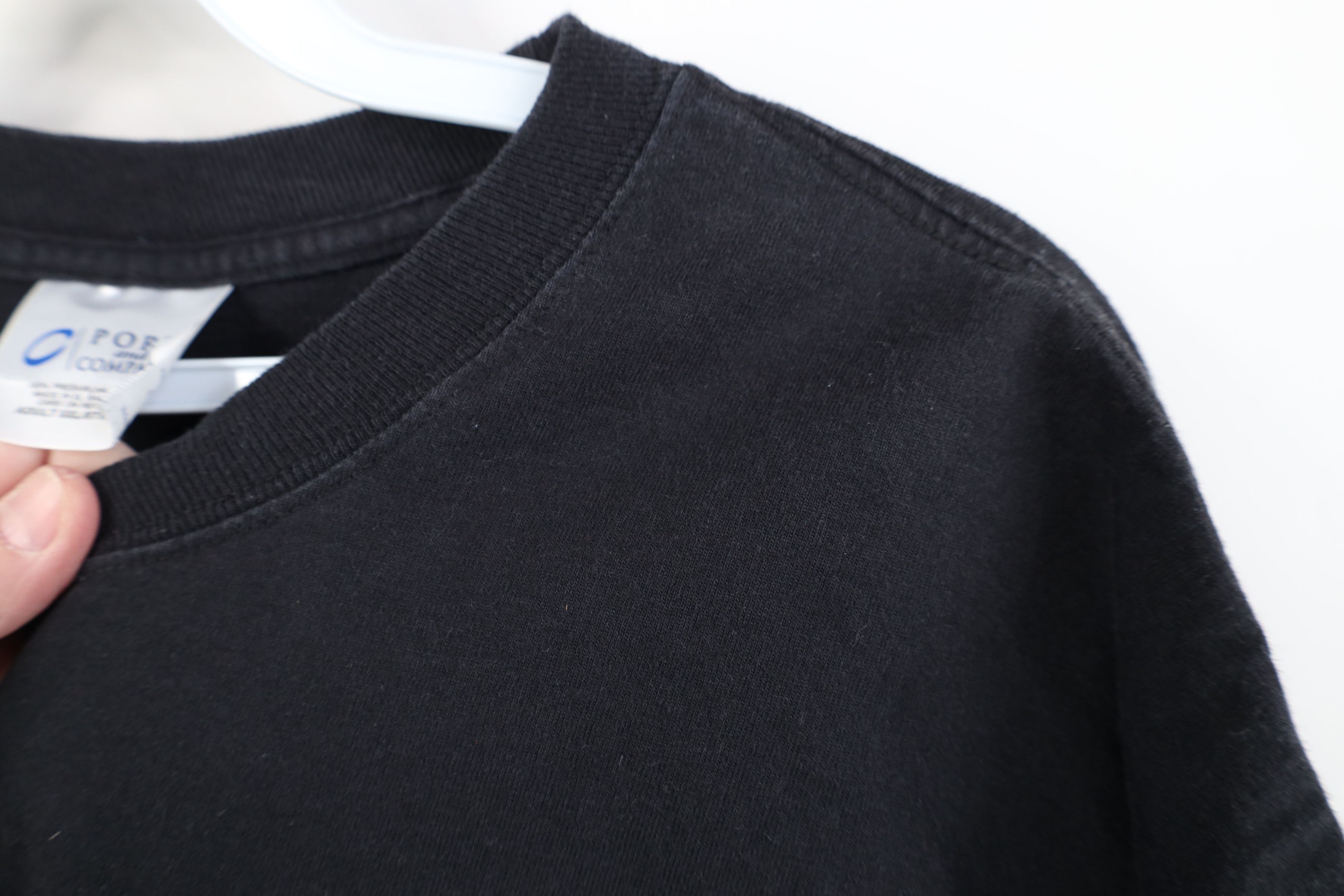 Vintage Vintage 90s Y2K Streetwear Short Sleeve T-Shirt Black Cotton Size US XXL / EU 58 / 5 - 5 Thumbnail