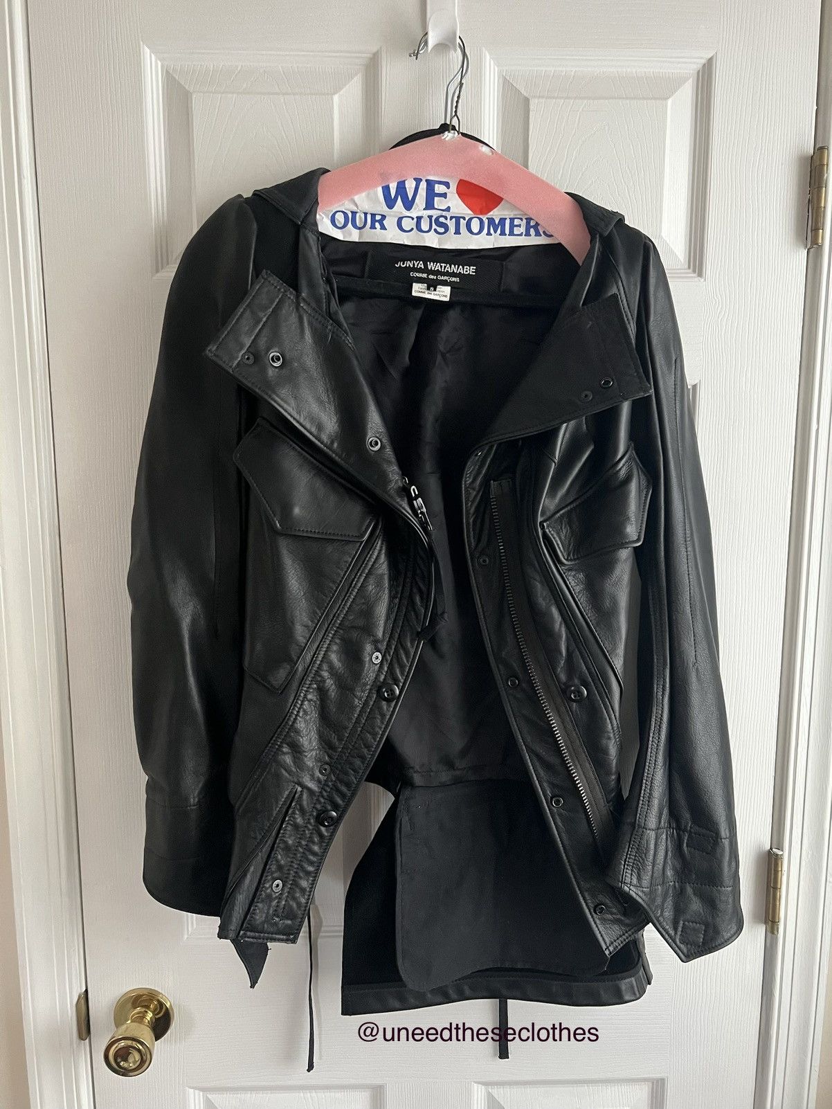Junya Watanabe Junya Watanabe COMME des GRAÇONS Leather Jacket Size S / US 4 / IT 40 - 4 Thumbnail