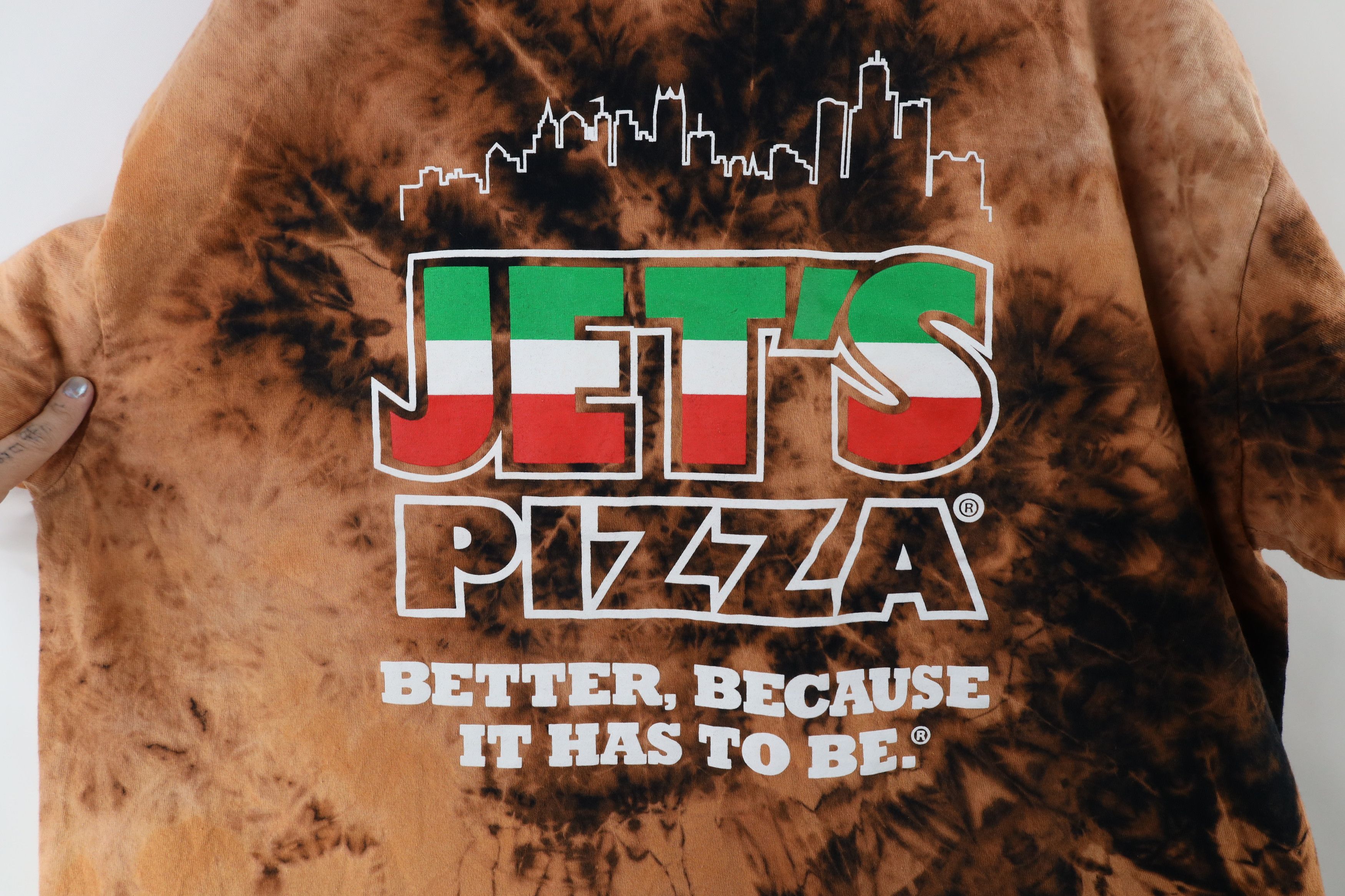 Vintage Vintage Streetwear Acid Wash Jets Pizza Short Sleeve T-Shirt Size US XXL / EU 58 / 5 - 7 Thumbnail