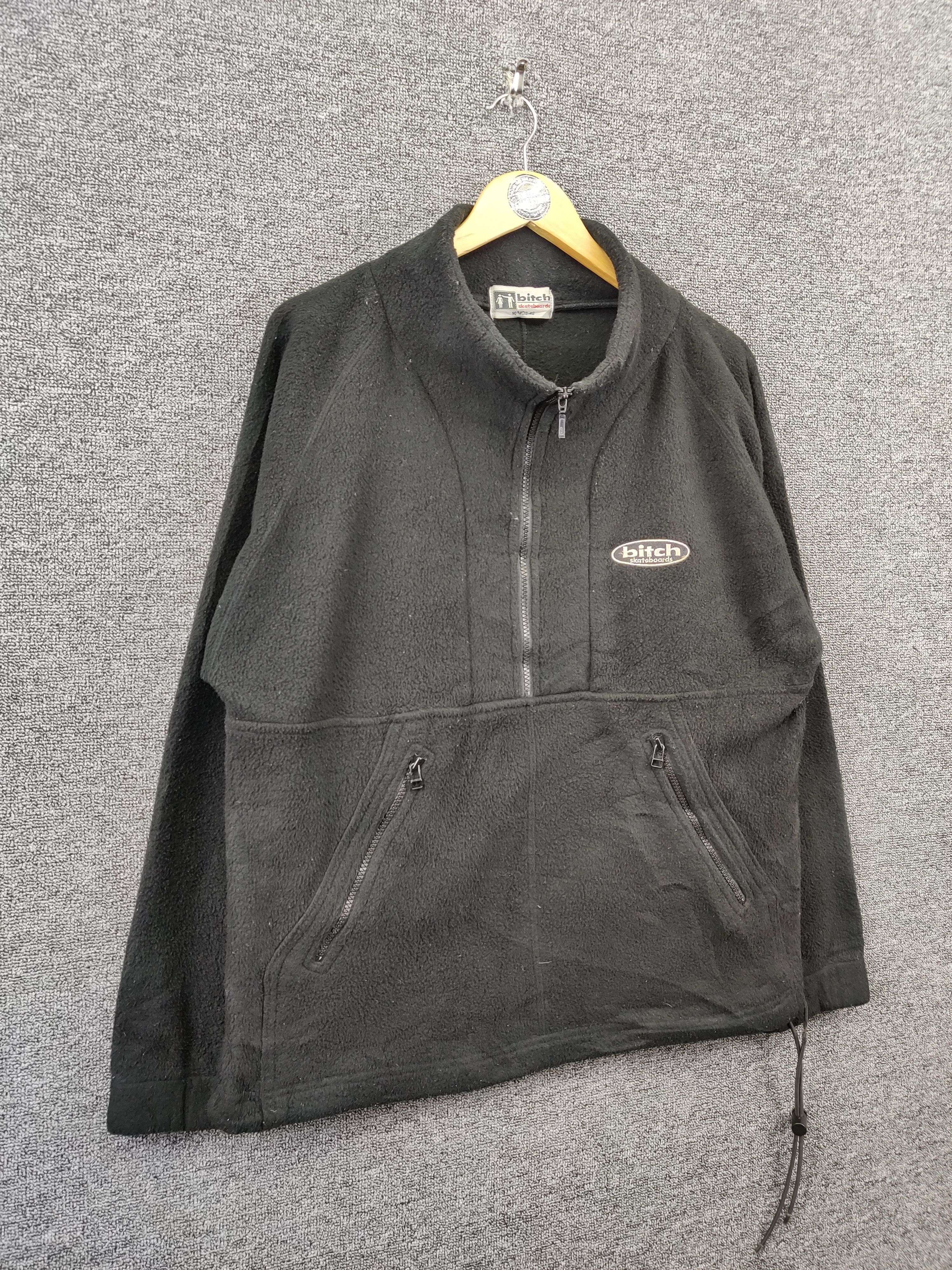 Vintage Vintage Bitch Skateboard Fleece Half Zipper Jacket Size US M / EU 48-50 / 2 - 5 Thumbnail