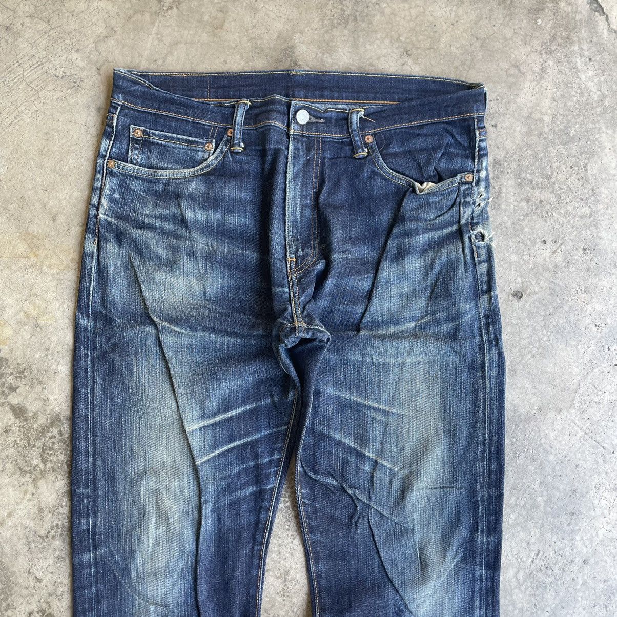 Levi's Vintage Clothing 🔥Vintage Levis 505 Stoned Washed Ripped Distress Denim Jeans Size US 36 / EU 52 - 2 Thumbnail