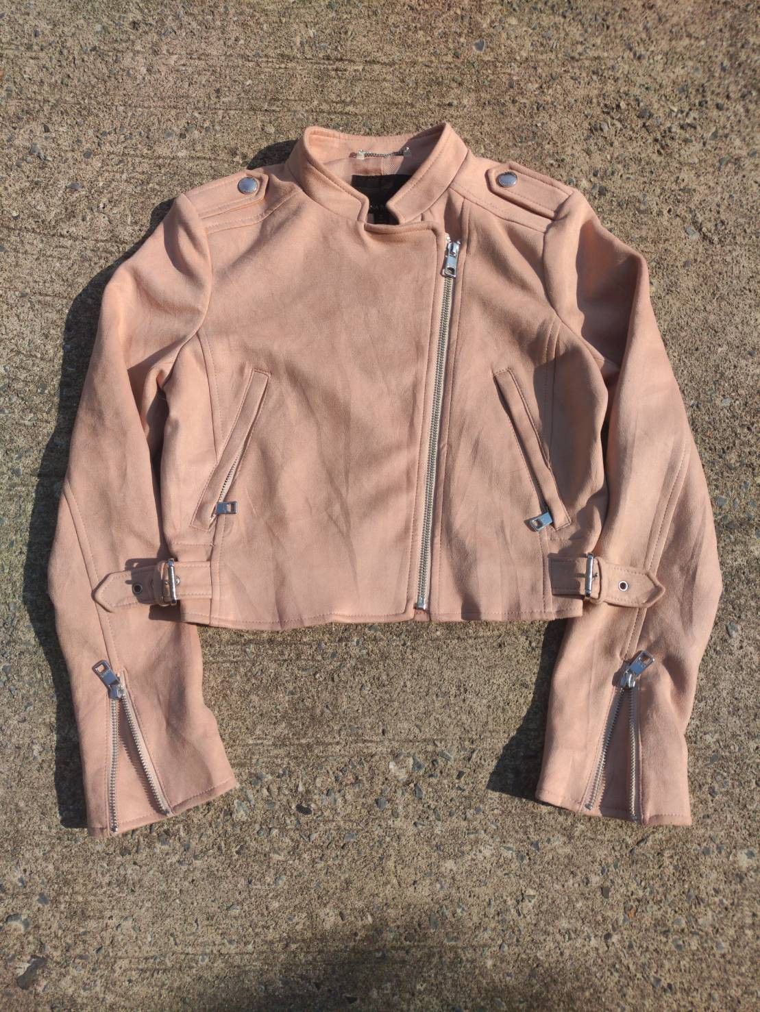 Banana Republic Banana Republic Vegan Suede Moto Jacket Size S / US 4 / IT 40 - 1 Thumbnail