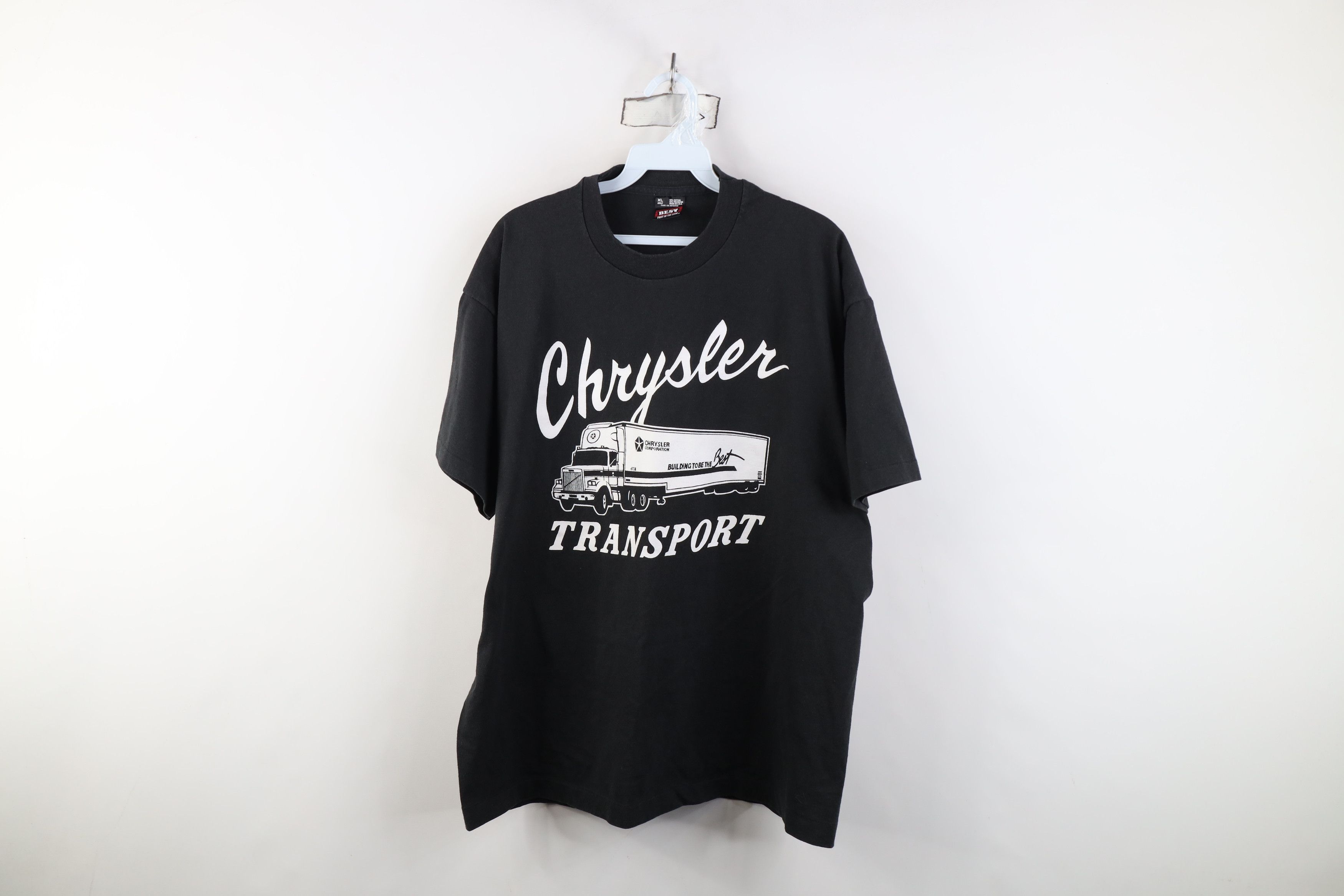 Vintage Vintage 80s 90s Streetwear Transport Trucking T-Shirt USA Size US XL / EU 56 / 4 - 1 Thumbnail
