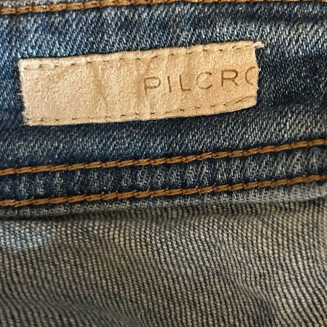 Vintage Pilcro Womens Jeans Blue Denim Mid Rise Slim Boyfriend Stretch 26 Size 26" / US 2 / IT 38 - 4 Thumbnail