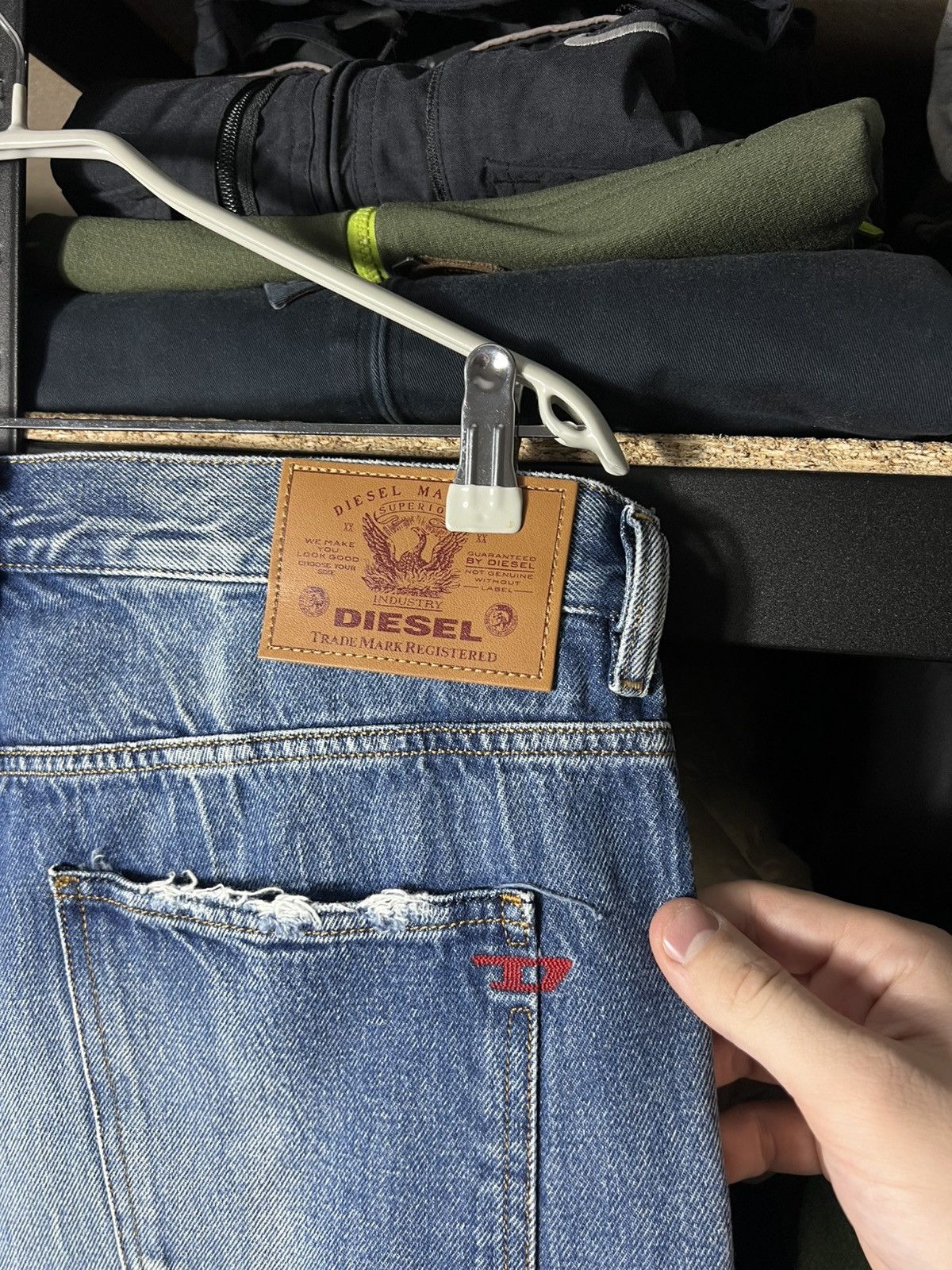 Diesel 🔥 Diesel Italian Distressed Straight Jeans Size 34 Italy 🧵 Size US 34 / EU 50 - 7 Thumbnail