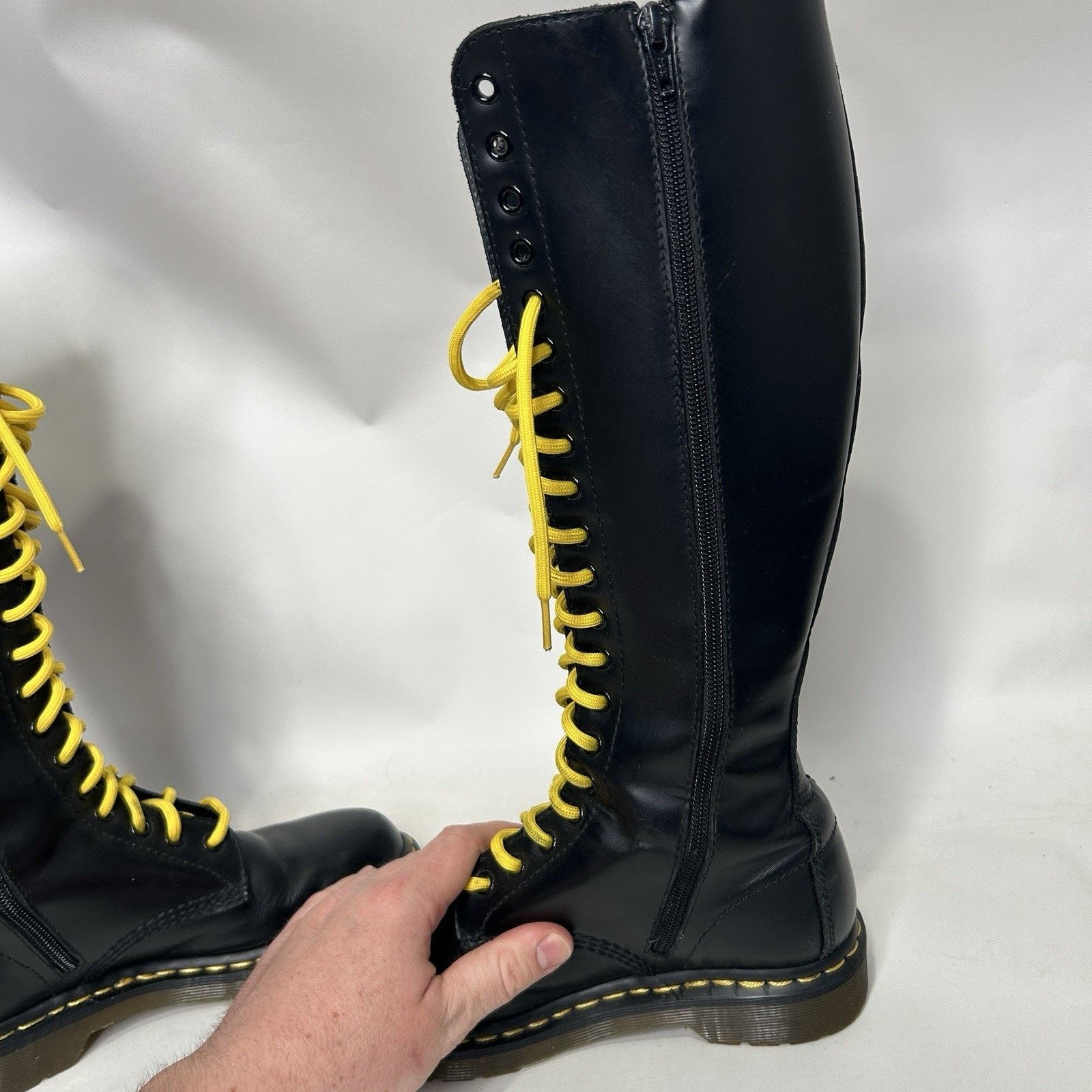 Dr. Martens Vintage Dr. Martens Jemma Leather Lace Up 20 Eye Boots Size US 6 / IT 36 - 7 Thumbnail